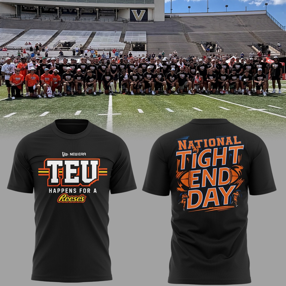 TEU Happens Reeses National Tight End Day 2026 Graphic T Shirt Collection