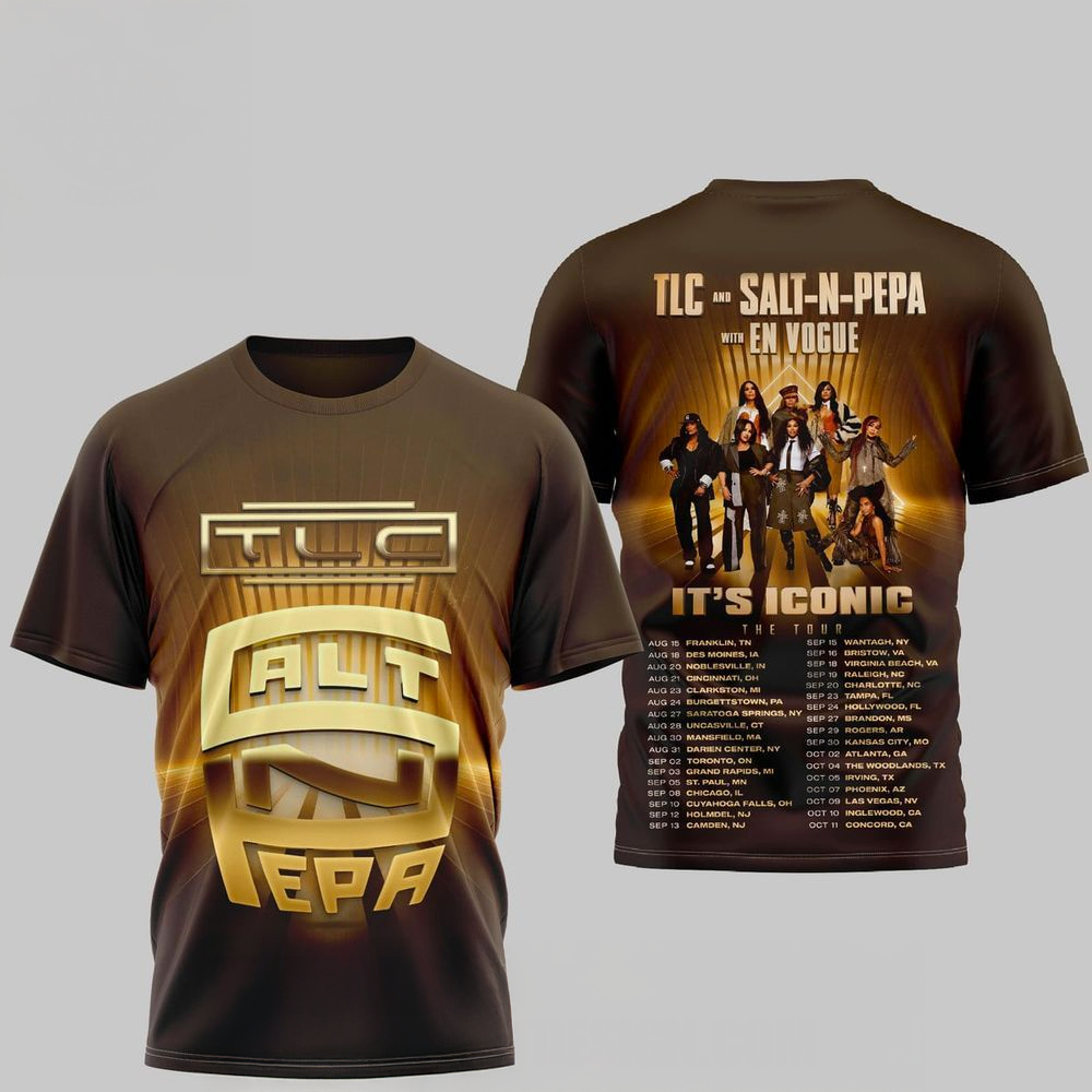 TLC And SaltNPepa Its Iconic The Tour TShirt 
