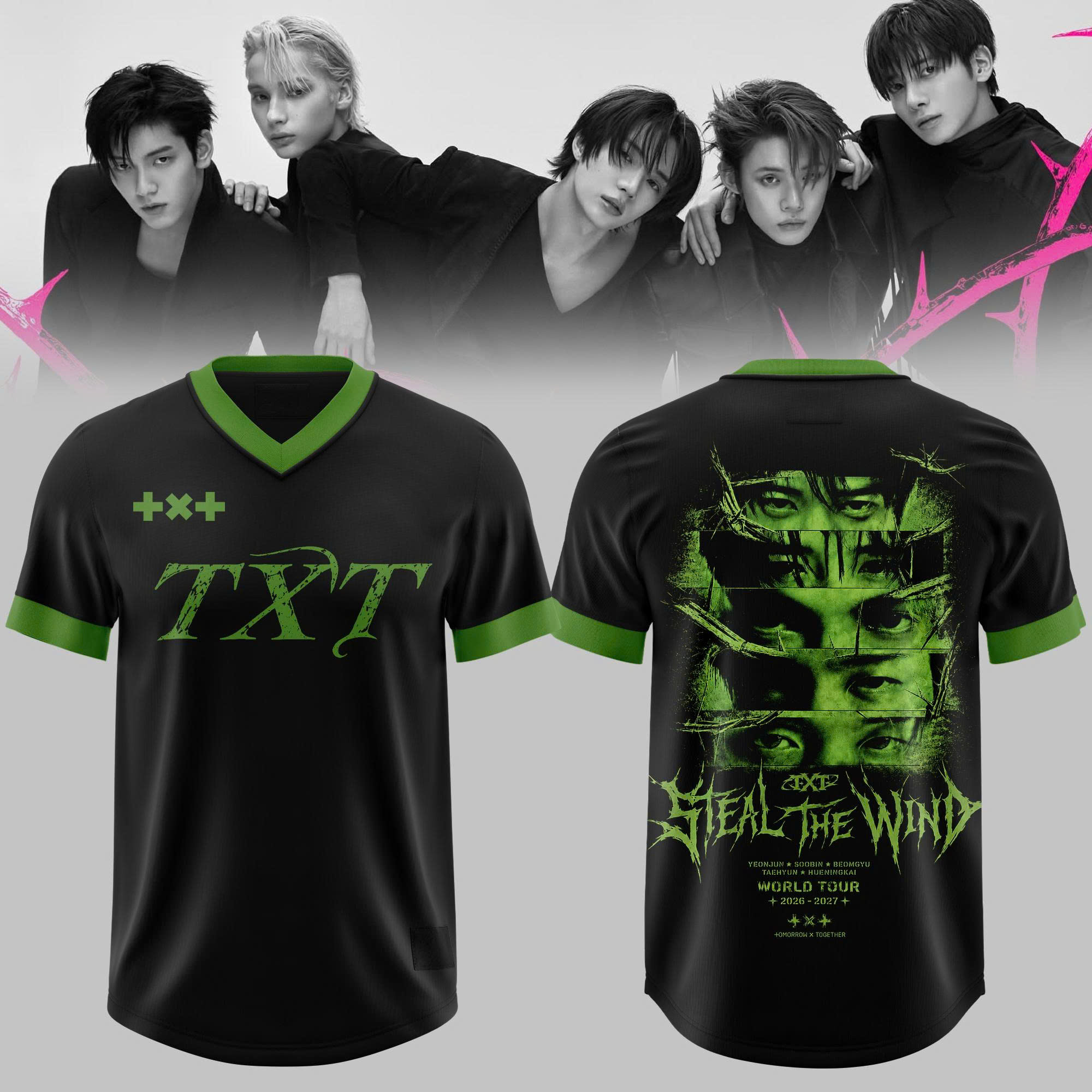 TXT Steal The Wind 2026 2027 World Tour Jersey Live Performance Collection 2 - Unicasport TXT Steal The Wind 2026 2027 World Tour Jersey Live Performance Collection