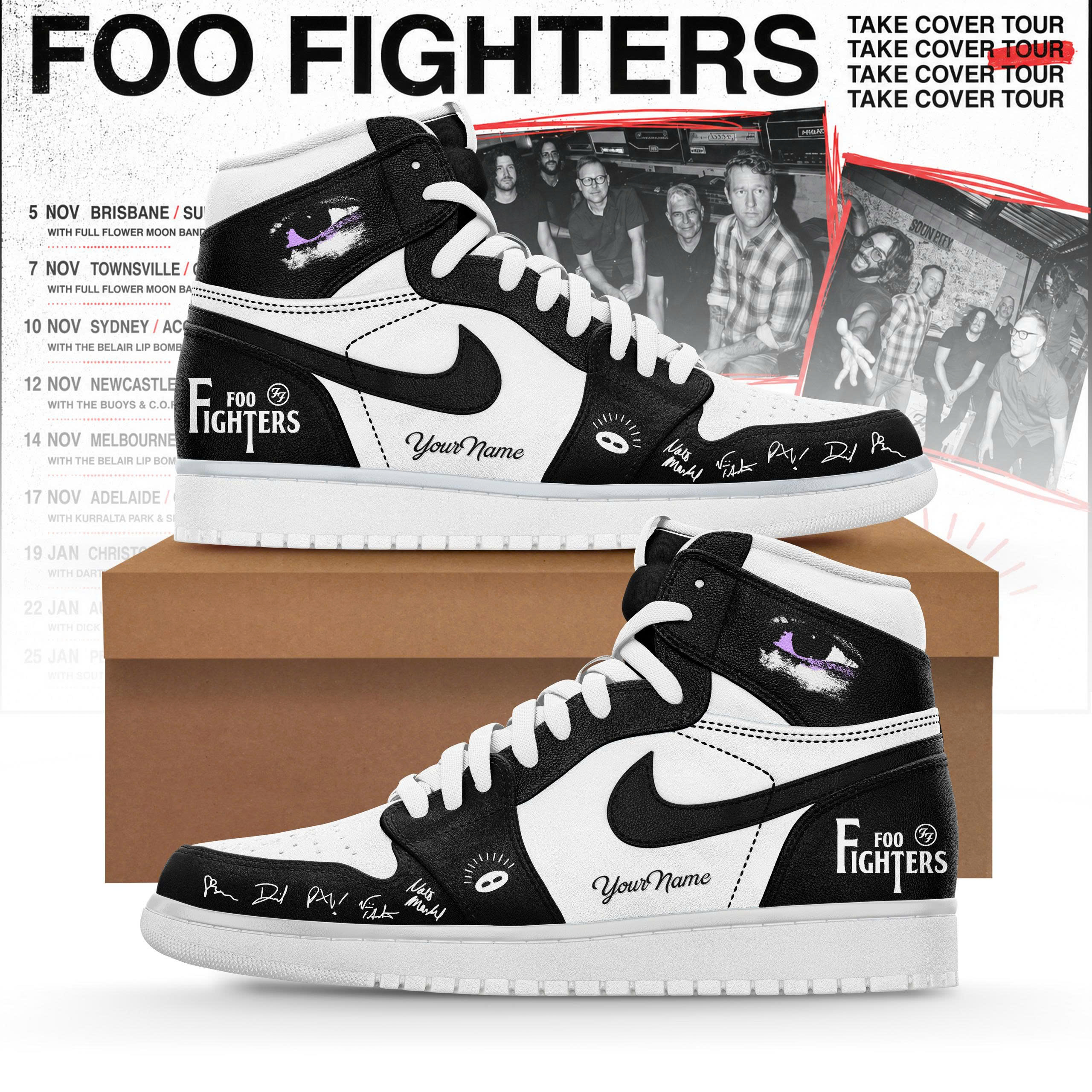 Take Cover AUNZ Tour Limited Edition High Top Sneakers