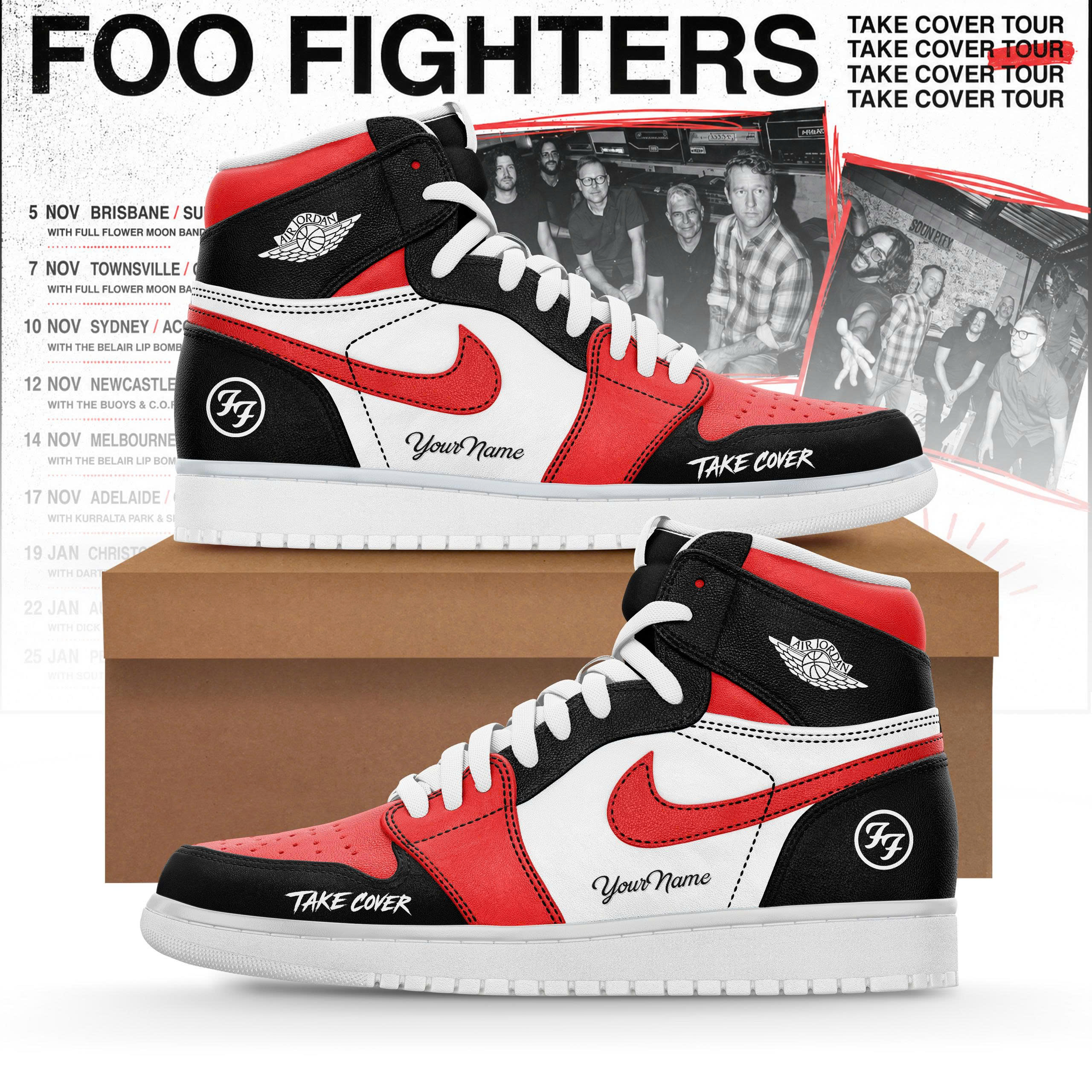 Take Cover AUNZ Tour Limited Edition Sneakers