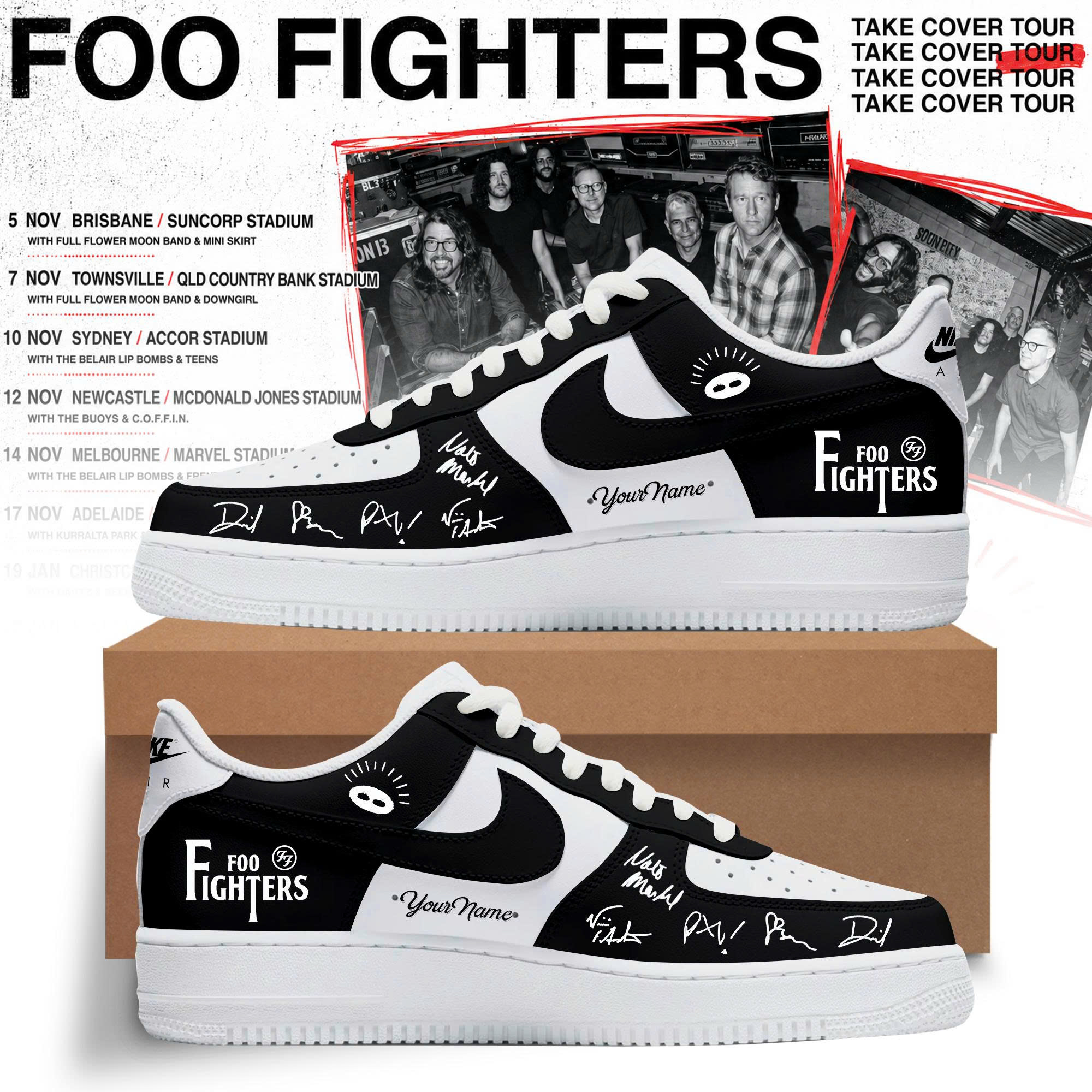 Take Cover AuNz Tour Signature Lifestyle Shoes
