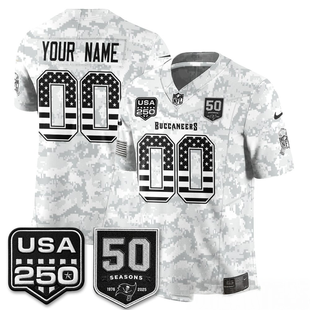 Tampa Bay Buccaneers 2026 Salute to Service Edition Custom Football Jersey Stitched Game Day Apparel 2 - Unicasport Tampa Bay Buccaneers 2026 Salute to Service Edition Custom Football Jersey Stitched Game Day Apparel