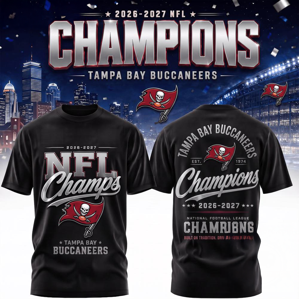 Tampa Bay Buccaneers 20262027 NFL Team Champions 3D Shirt