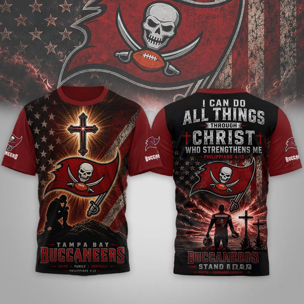 Tampa Bay Buccaneers NFL Faith Family Limited Edition 3D Shirt