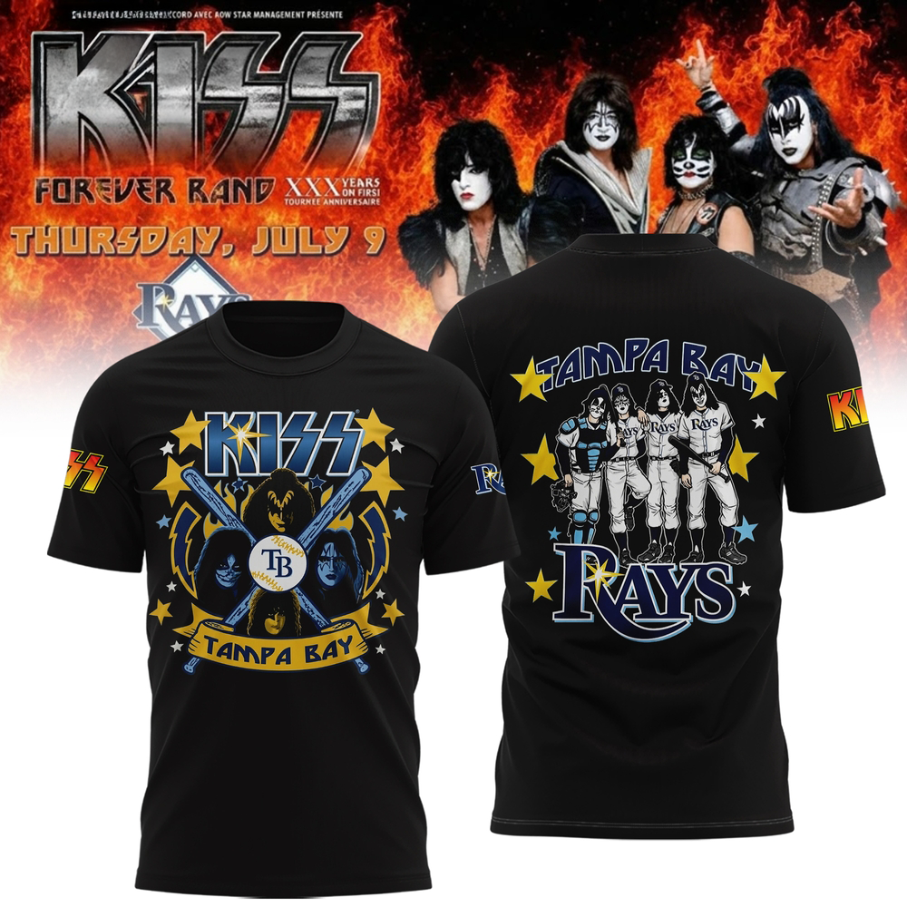 Tampa Bay Rays KISS Forever Band Tour 2026 Limited Edition Graphic T Shirt Gifts For Fans