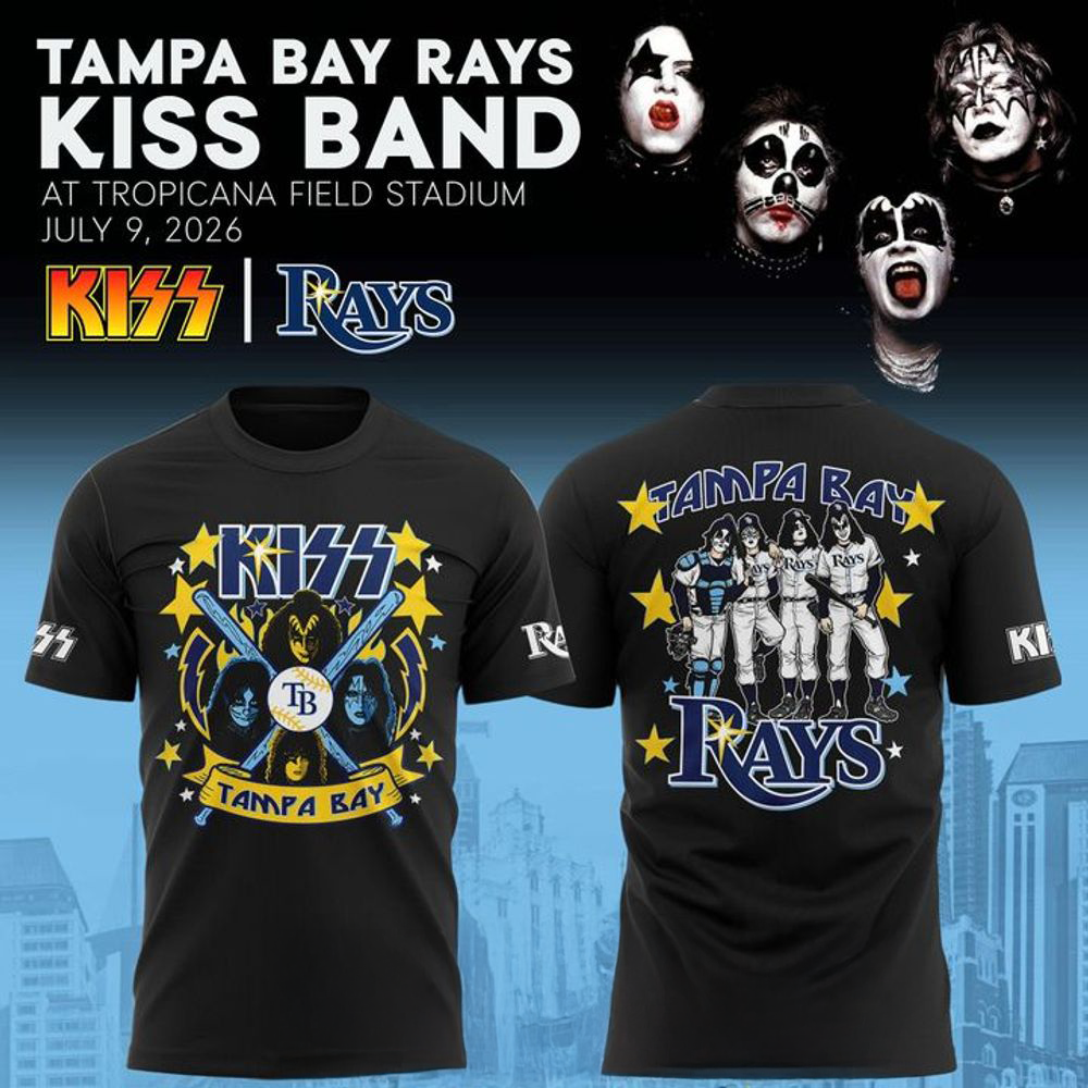 Tampa Bay Rays x Kiss Night 2026 Special Edition Shirt