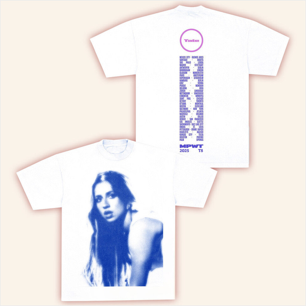 Tate Mcrae Tour Merch Miss Possessive World Tour Photo TShirt Miss Possessive 2025 Apparel