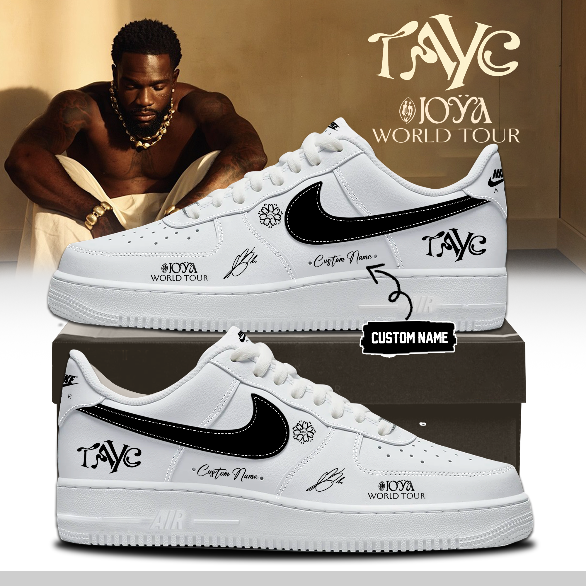 Tayc JOYA Tour Exclusive Concert Shoes Signature Edition