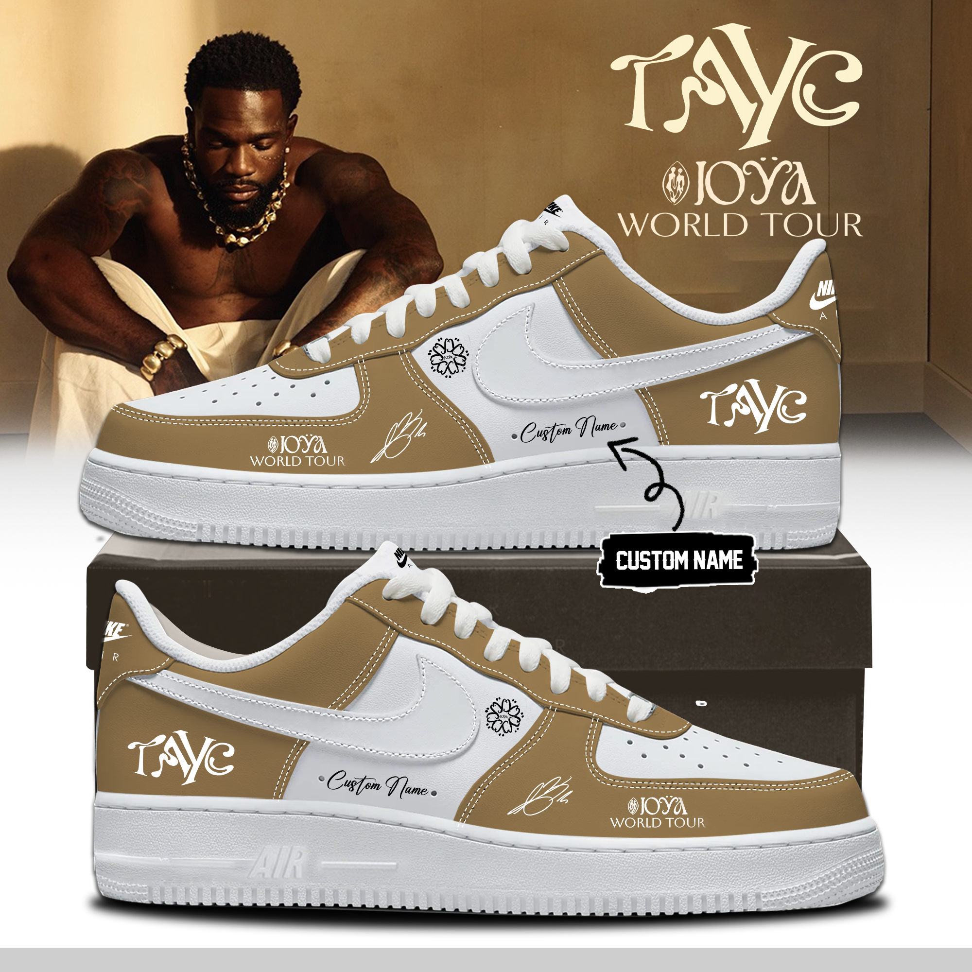 Tayc JOYA Tour Premium Signature Casual Shoes Concert Merchandise