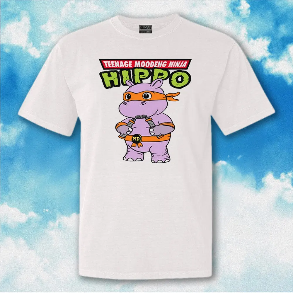 Teenage Moodeng Ninja Hippo Shirt Moo Deng TShirt Gifts For Hippo Lovers