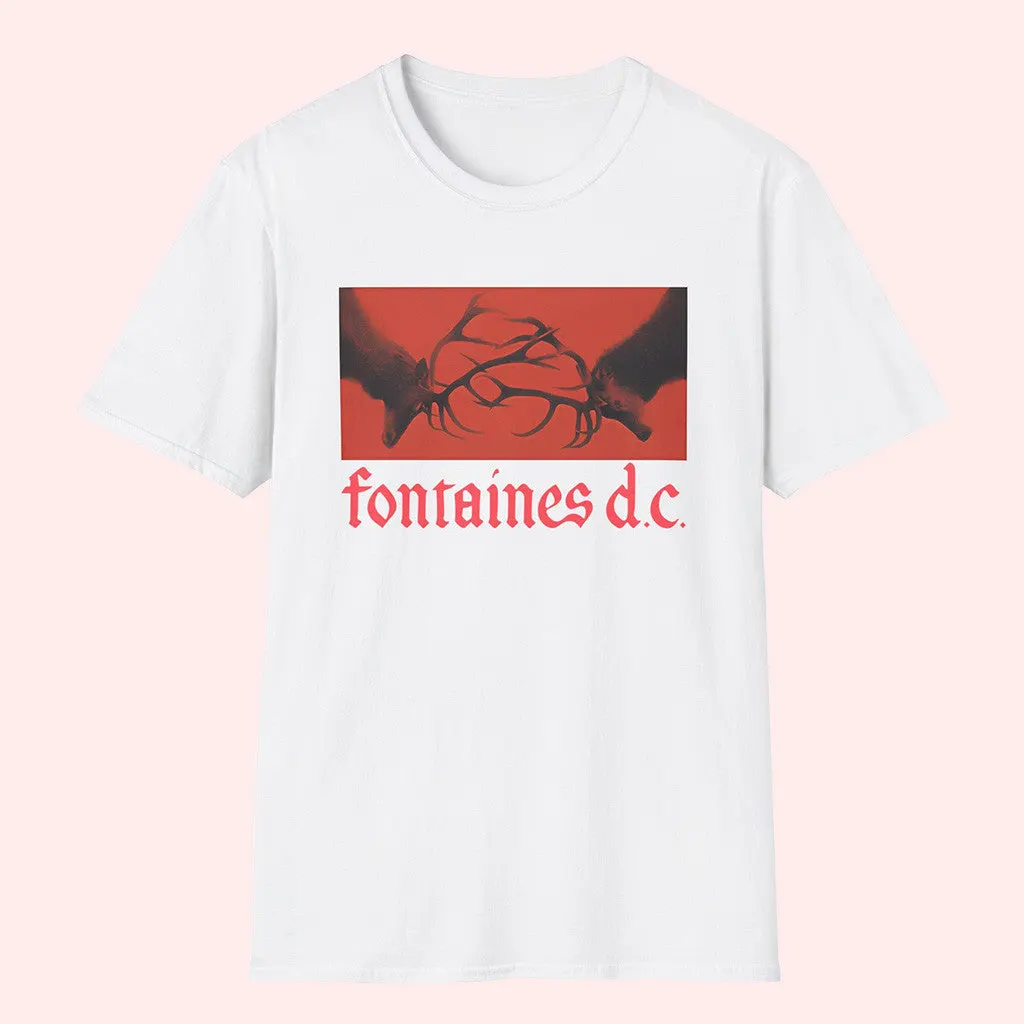 Teestow Merch Fontaines DC White TShirt Gifts For Husband