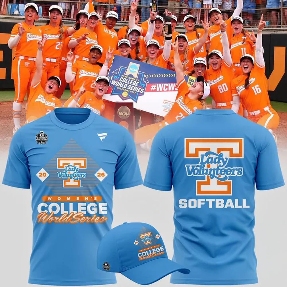 Tennessee Lady Vols 2026 NCAA Softball Women8217s College World Series Limited Edition Blue T Shirt