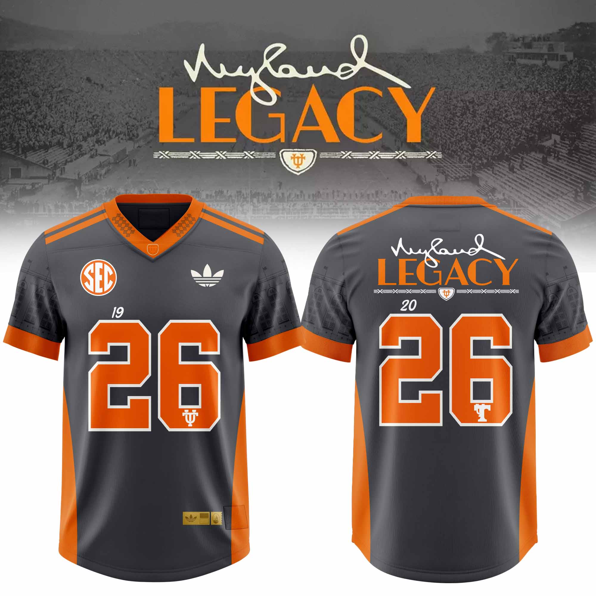 Tennessee Volunteers Football Neyland Legacy Smokey Grey Collection 3D All Over Print Football Jersey Volunteers Fan Apparel 1 - Unicasport Tennessee Volunteers Football Neyland Legacy Smokey Grey Collection 3D All Over Print Football Jersey Volunteers Fan Apparel