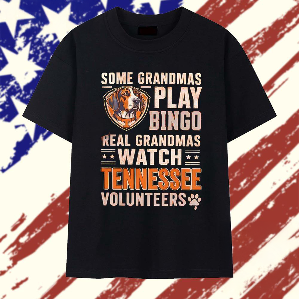 Tennessee Volunteers Real Grandmas Watch Game Day Graphic T Shirt