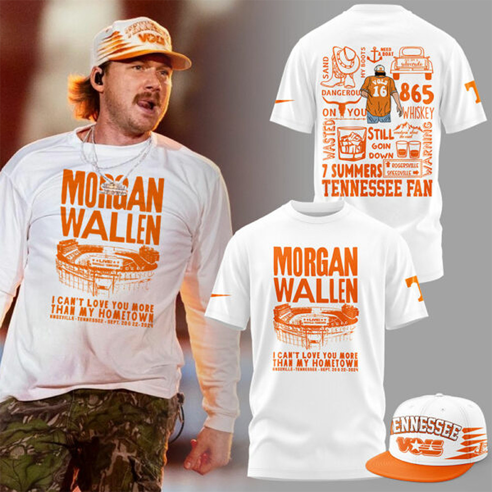 Tennessee x Morgan Wallen White Shirt Gifts For New Dads Merch 2026