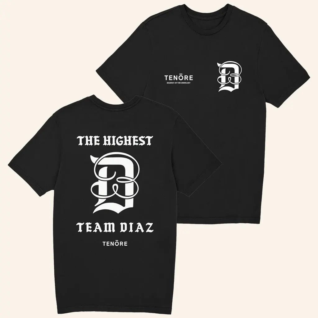 Tenore Merch TenÃÂre X Nate Diaz TShirt Gifts For Dudes