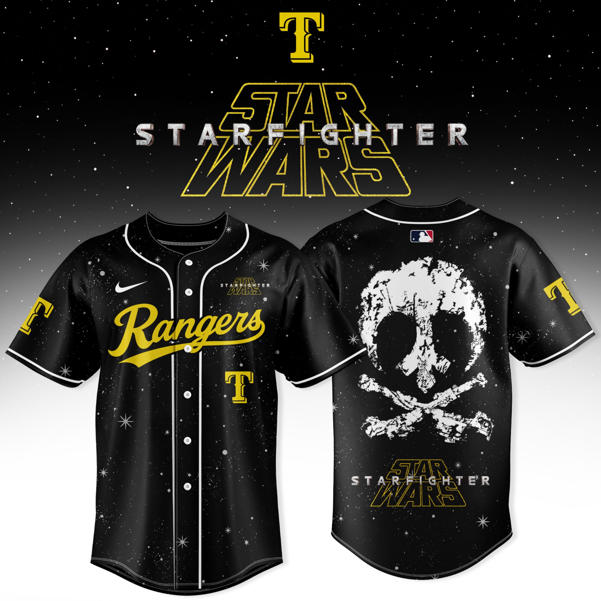 Texas Rangers Star Wars Starfighter Baseball Jersey Space Inspired Unisex Baseball Jersey 1 - Unicasport Texas Rangers Star Wars Starfighter Baseball Jersey Space Inspired Unisex Baseball Jersey