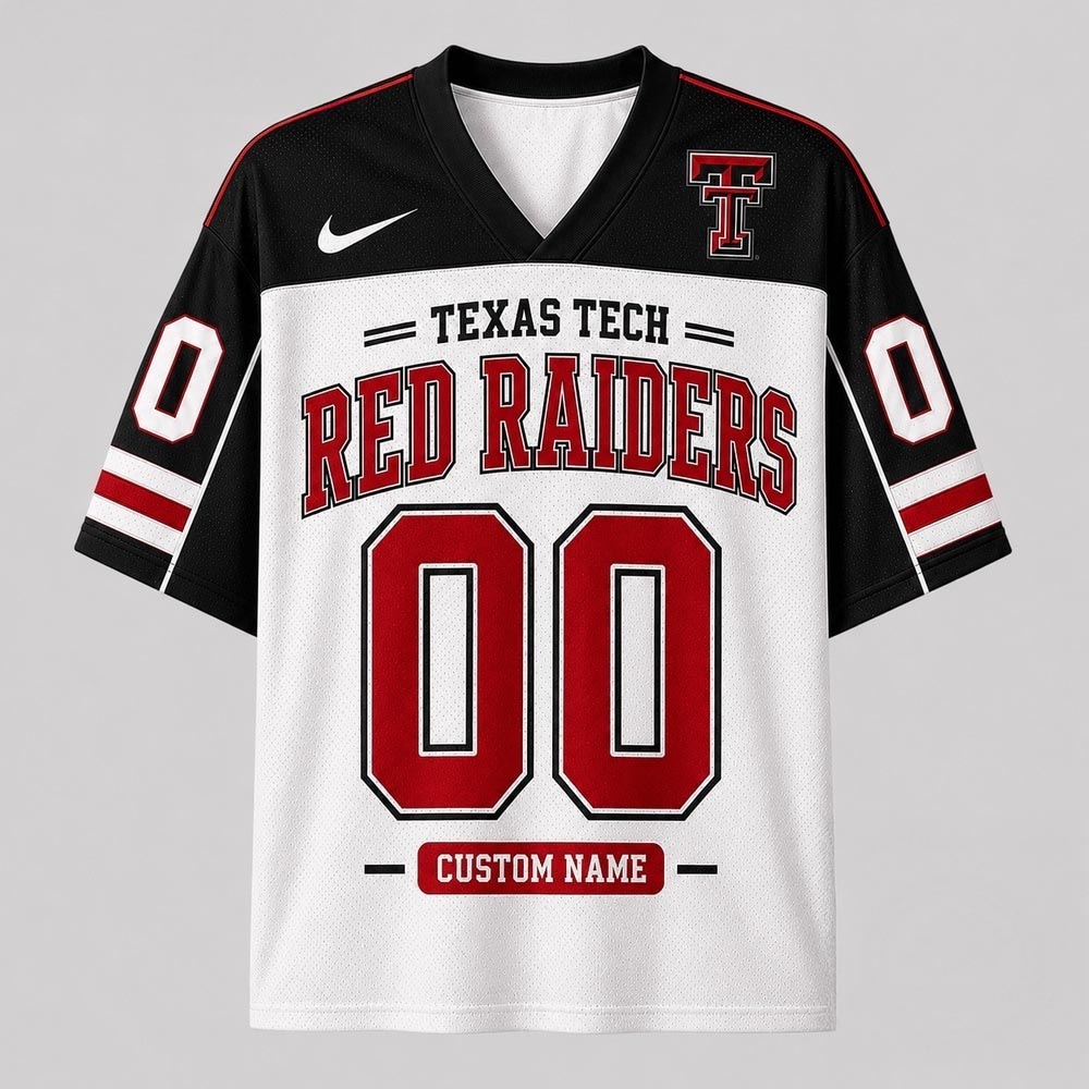 Texas Tech Red Raiders NCAA College Team Pride Personalized Football Jersey Custom College Football Fan Apparel 1 - Unicasport Texas Tech Red Raiders NCAA College Team Pride Personalized Football Jersey Custom College Football Fan Apparel