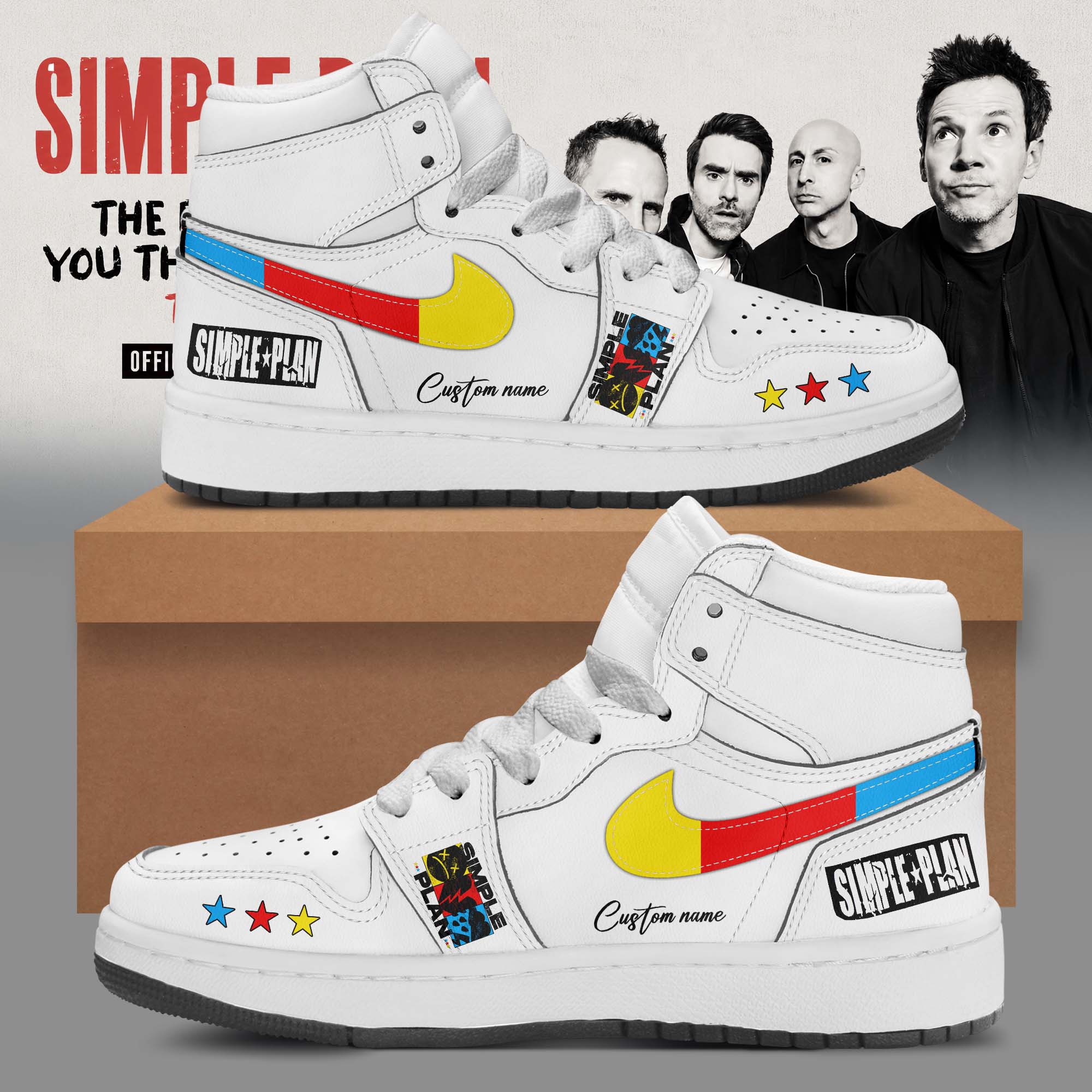 The Bigger Than You Think Tour 2026 Alternative 3D High Top Sneakers
