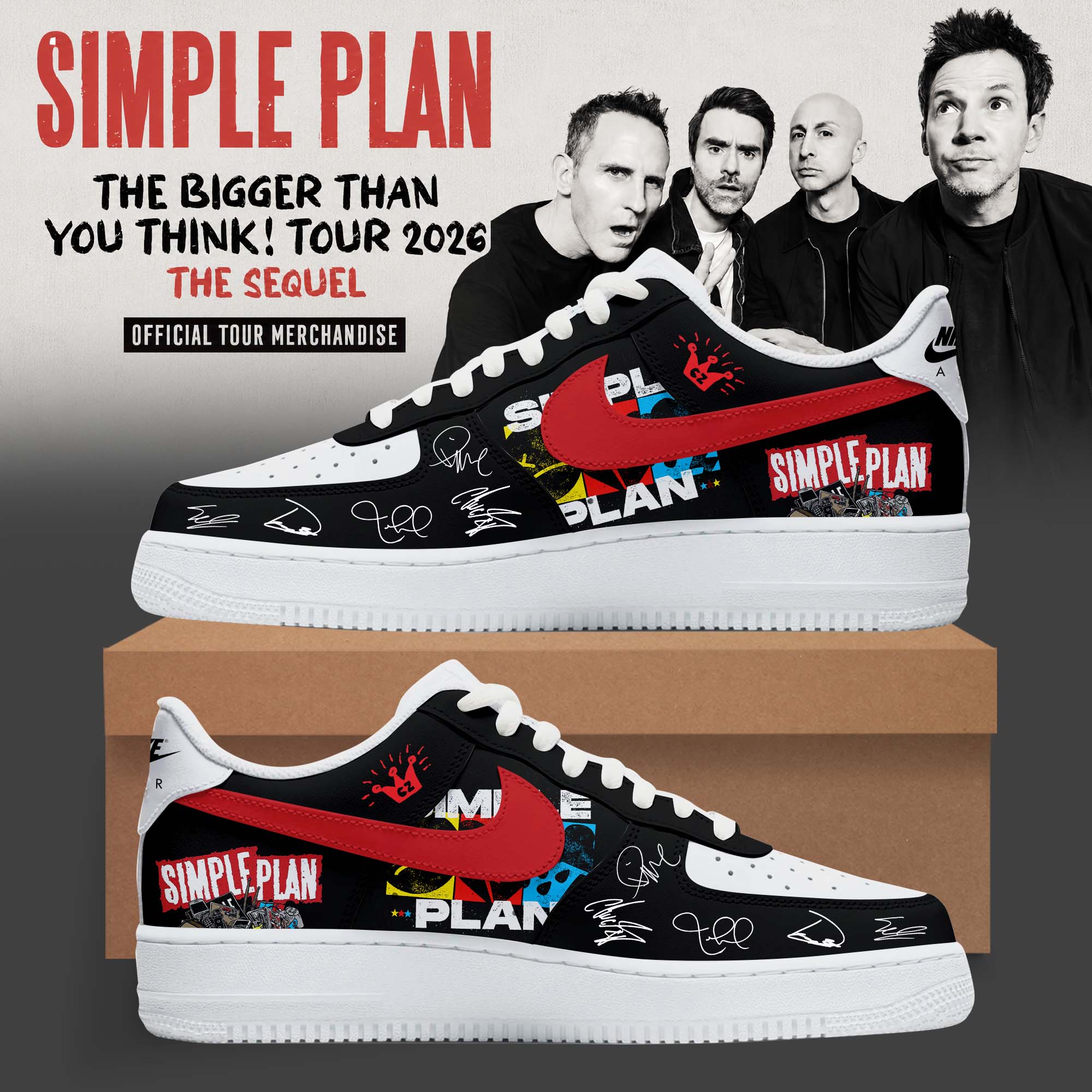 The Bigger Than You Think Tour 2026 Classic 3D Graphic Sneakers
