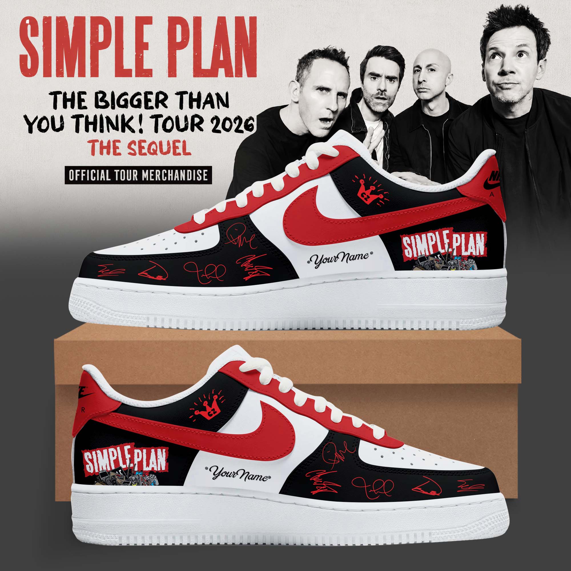 The Bigger Than You Think Tour 2026 Concert Edition Custom Sneakers