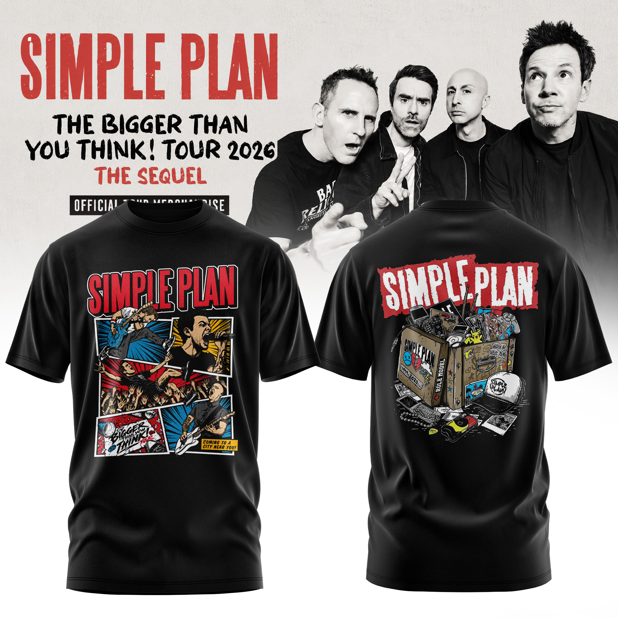 The Bigger Than You Think Tour 2026 Grunge All Over Print TShirt