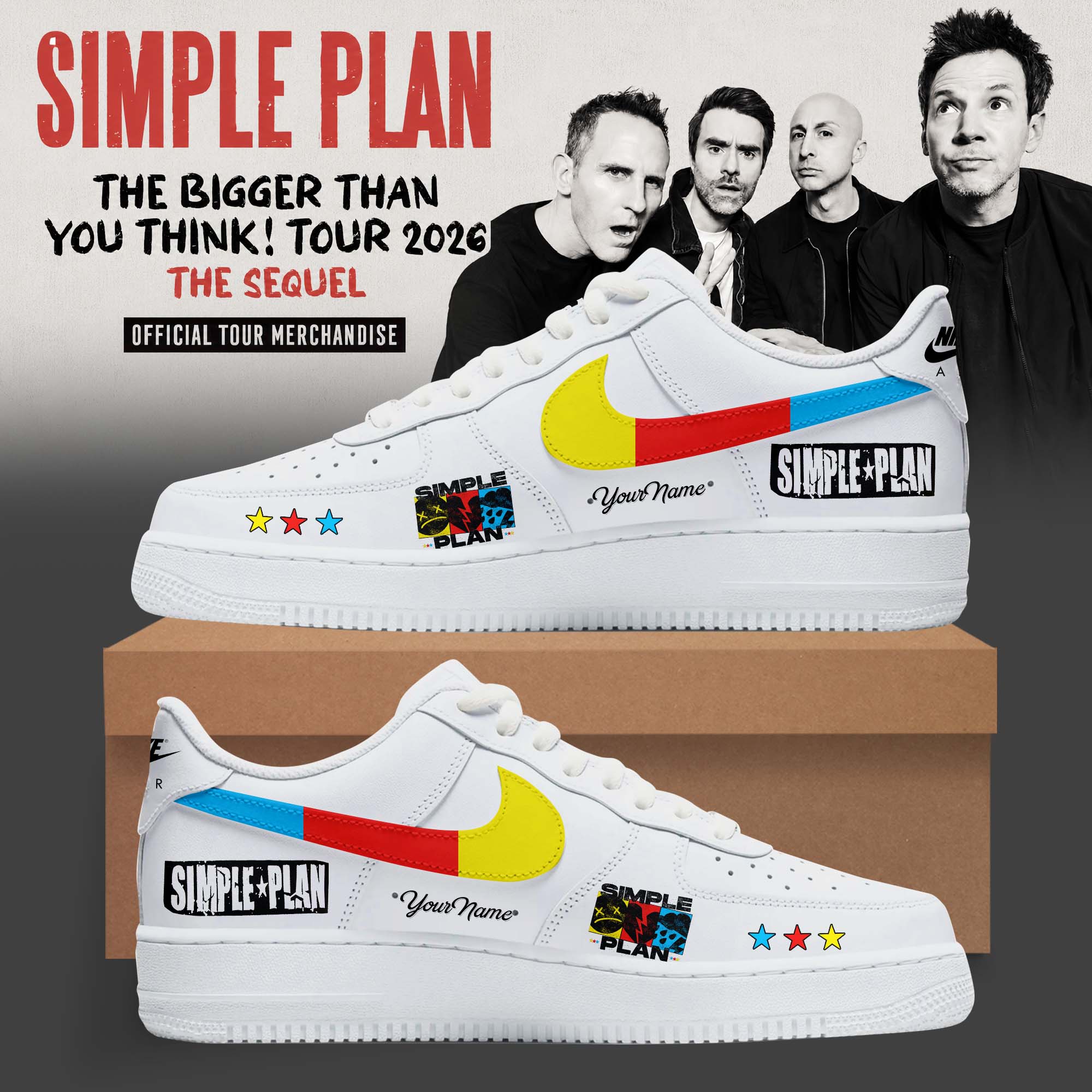 The Bigger Than You Think Tour 2026 Limited Edition Graphic Sneakers