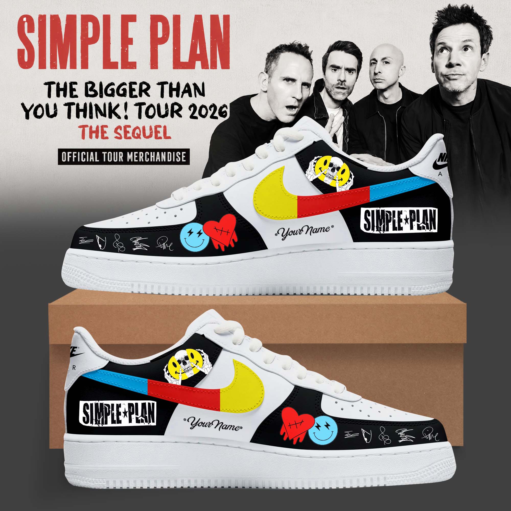 The Bigger Than You Think Tour 2026 Modern Vibe Edition Custom Sneakers
