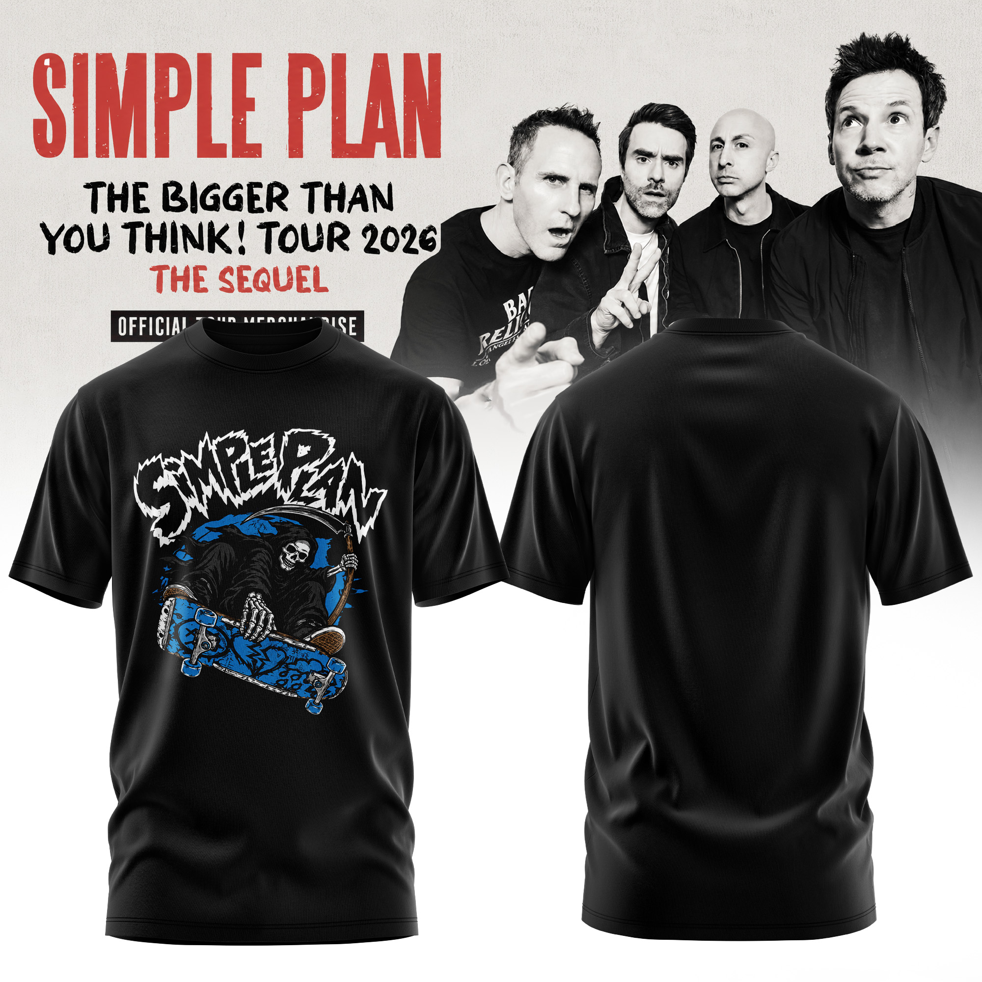 The Bigger Than You Think Tour 2026 Pop Punk Graphic Tee