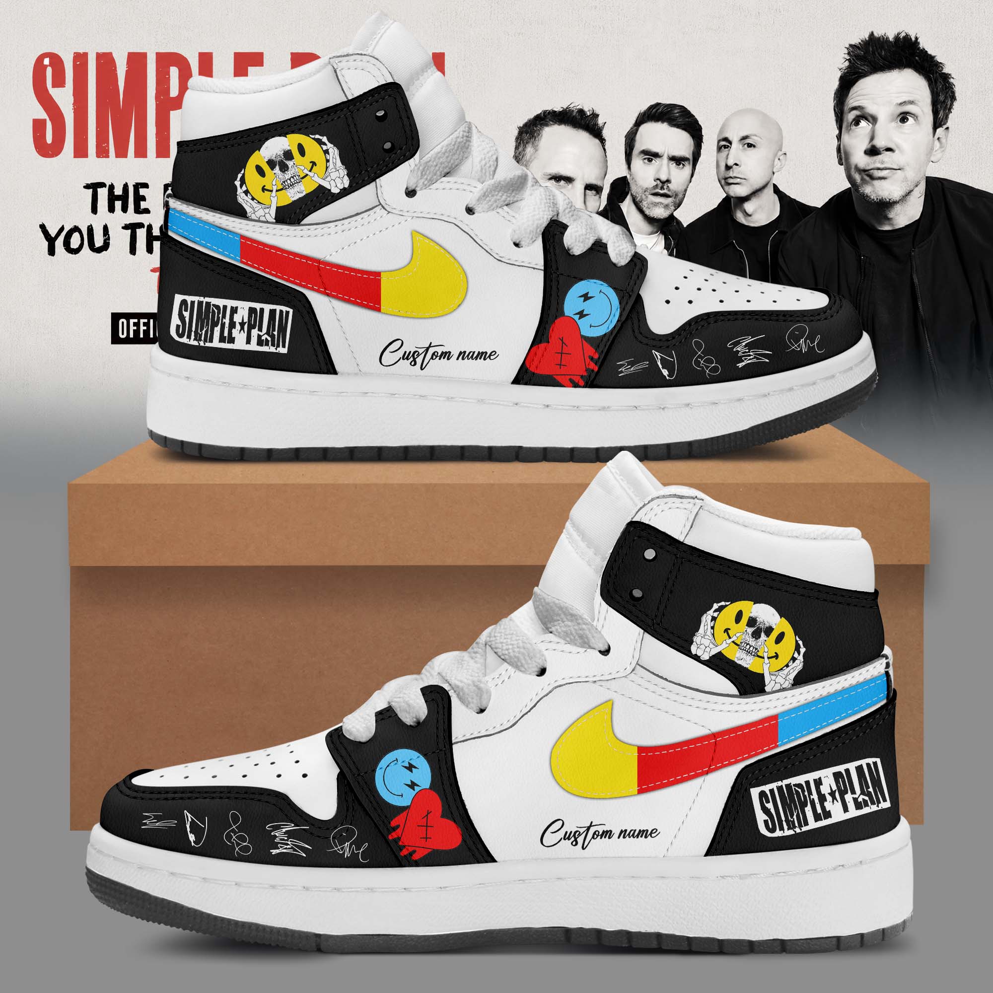 The Bigger Than You Think Tour 2026 Pop Punk High Top Sneakers