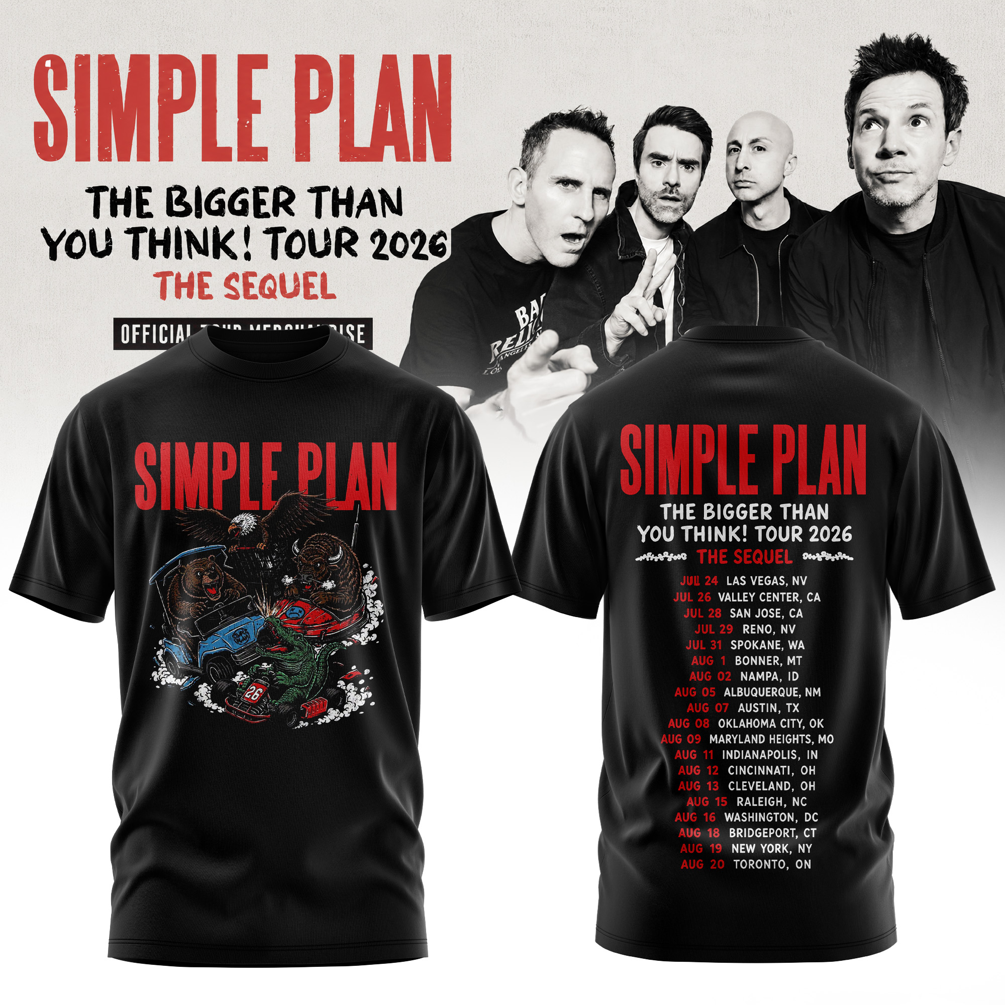 The Bigger Than You Think Tour 2026 Retro Collection Graphic Tee