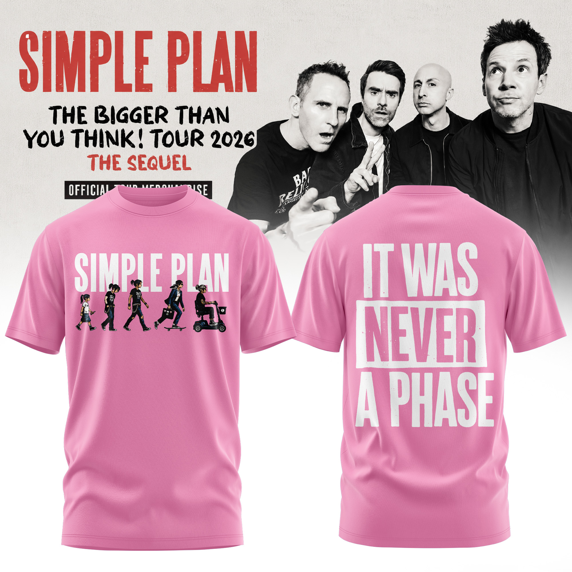 The Bigger Than You Think Tour 2026 Retro Rock 3D All Over Print T Shirt