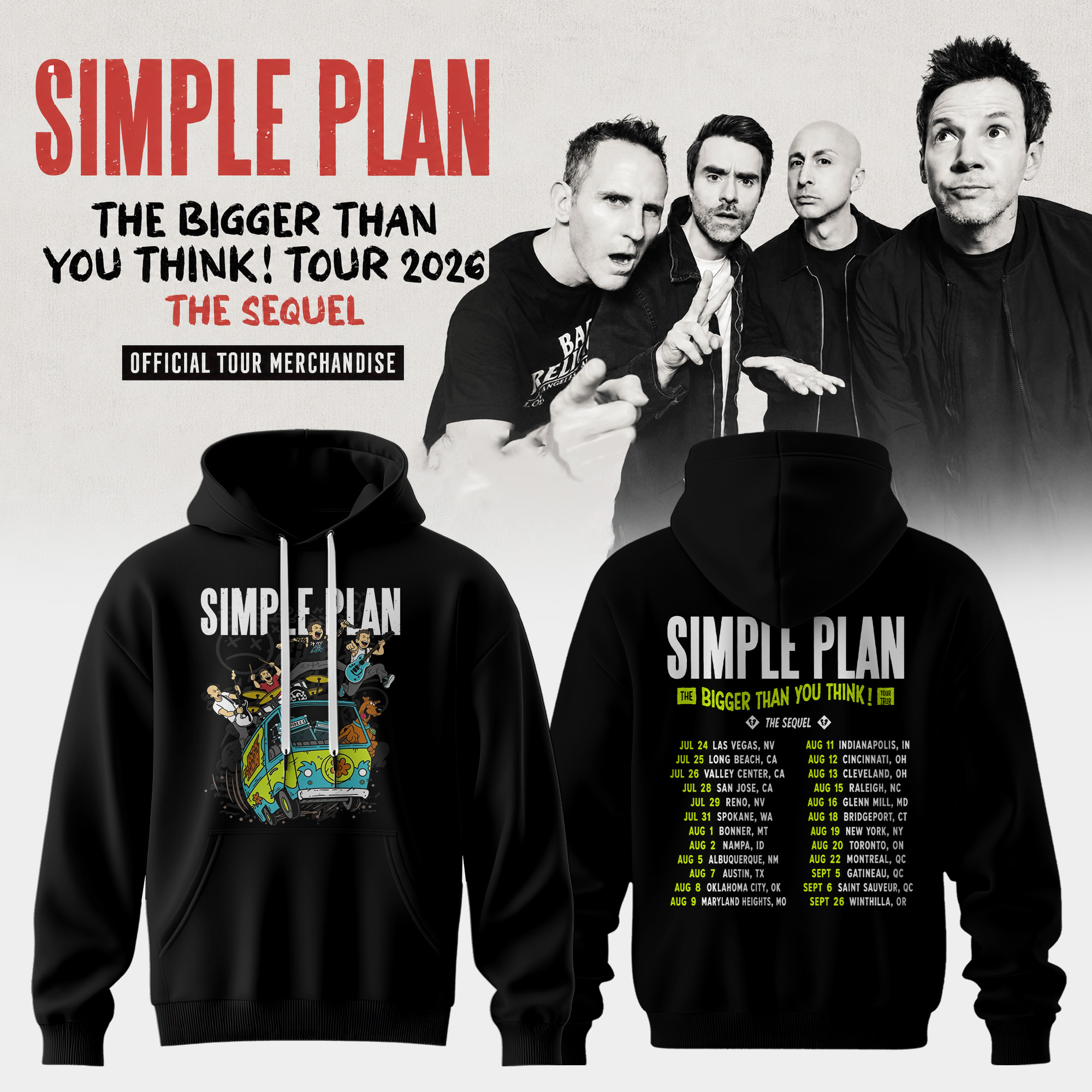 The Bigger Than You Think Tour 2026 Rock Legend Graphic Tee