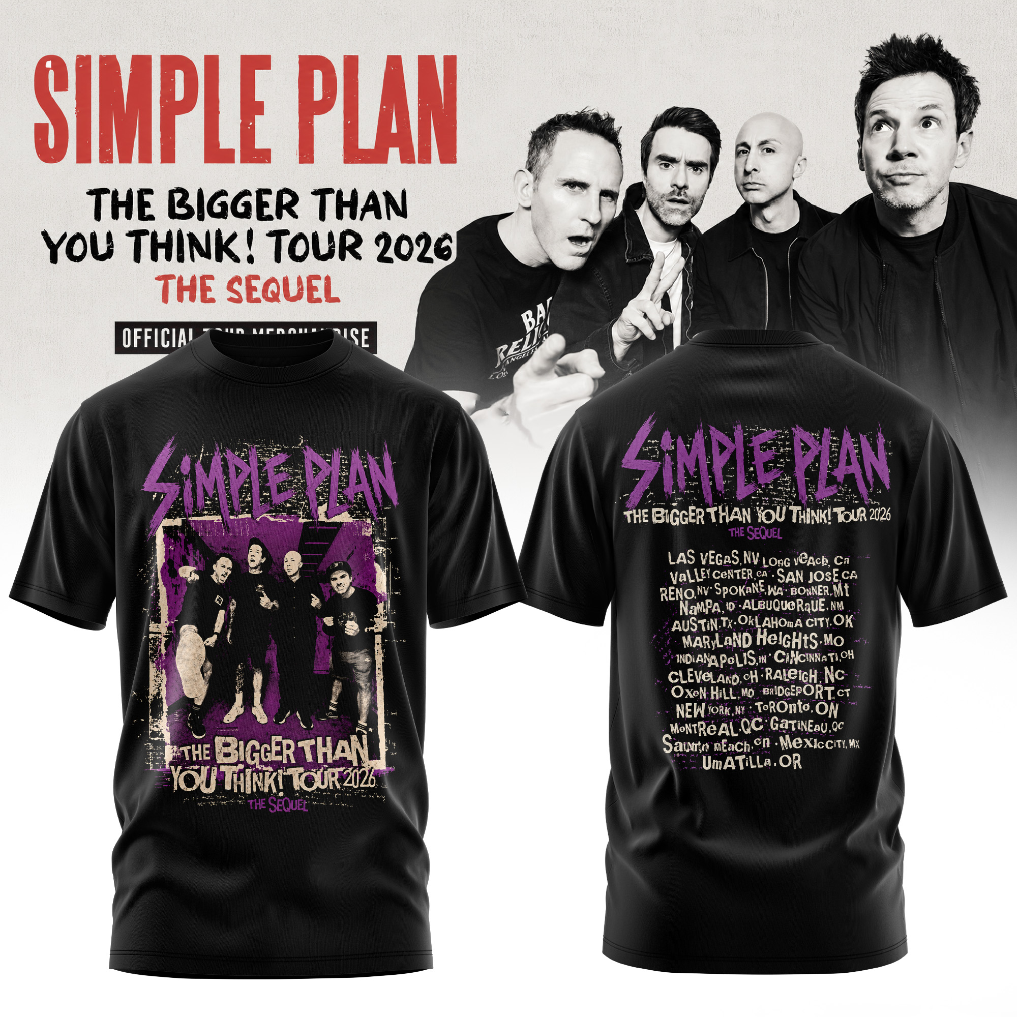 The Bigger Than You Think Tour 2026 Urban All Over Print TShirt