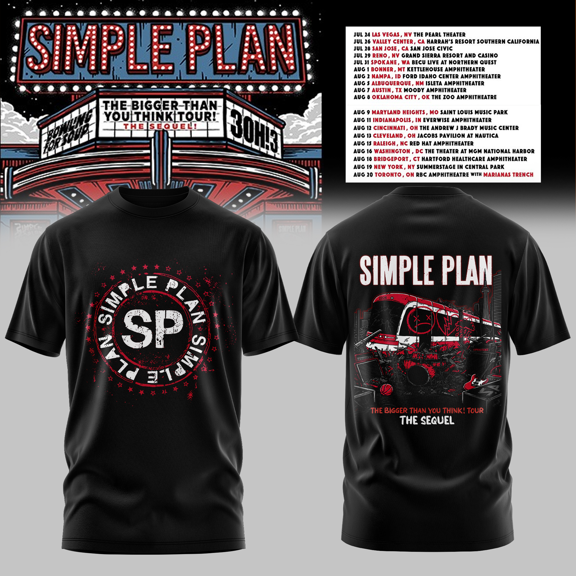 The Bigger Than You Think Tour Premium 3D Baseball Jersey Cartoon Car Edition