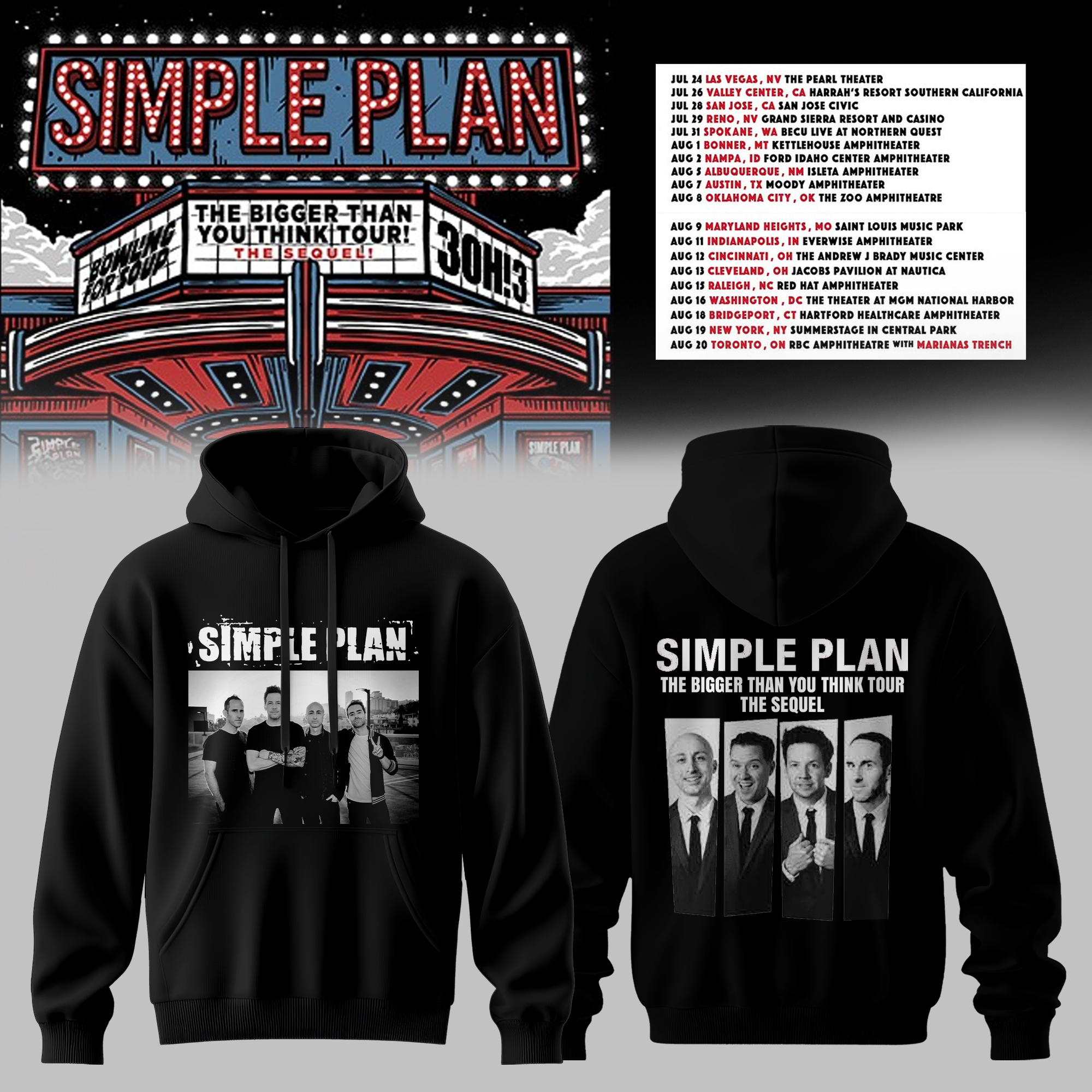 The Bigger Than You Think Tour Premium 3D Graphic Hoodie Rose Artwork Edition