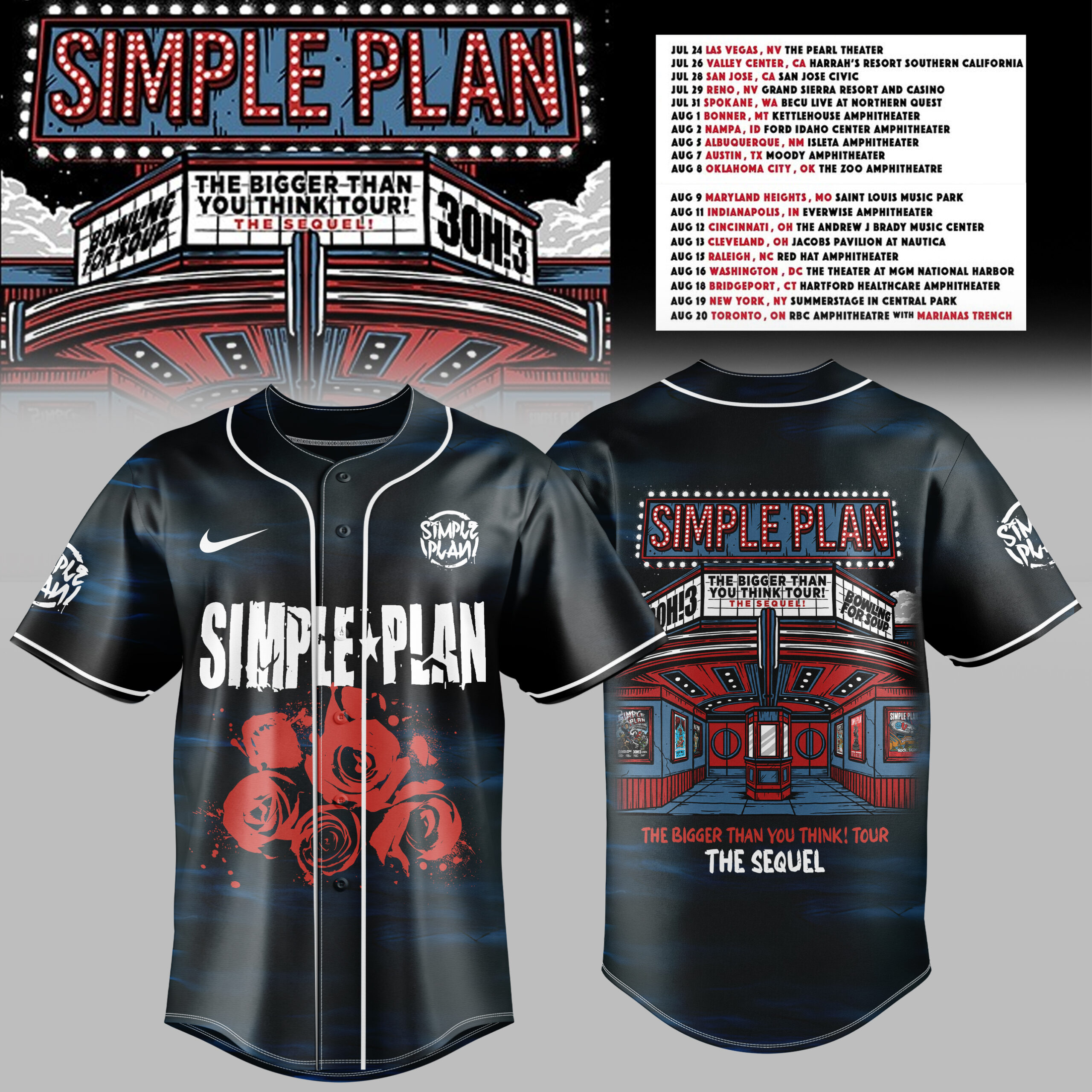 The Bigger Than You Think Tour Premium 3D Jersey Rose Graphic Edition