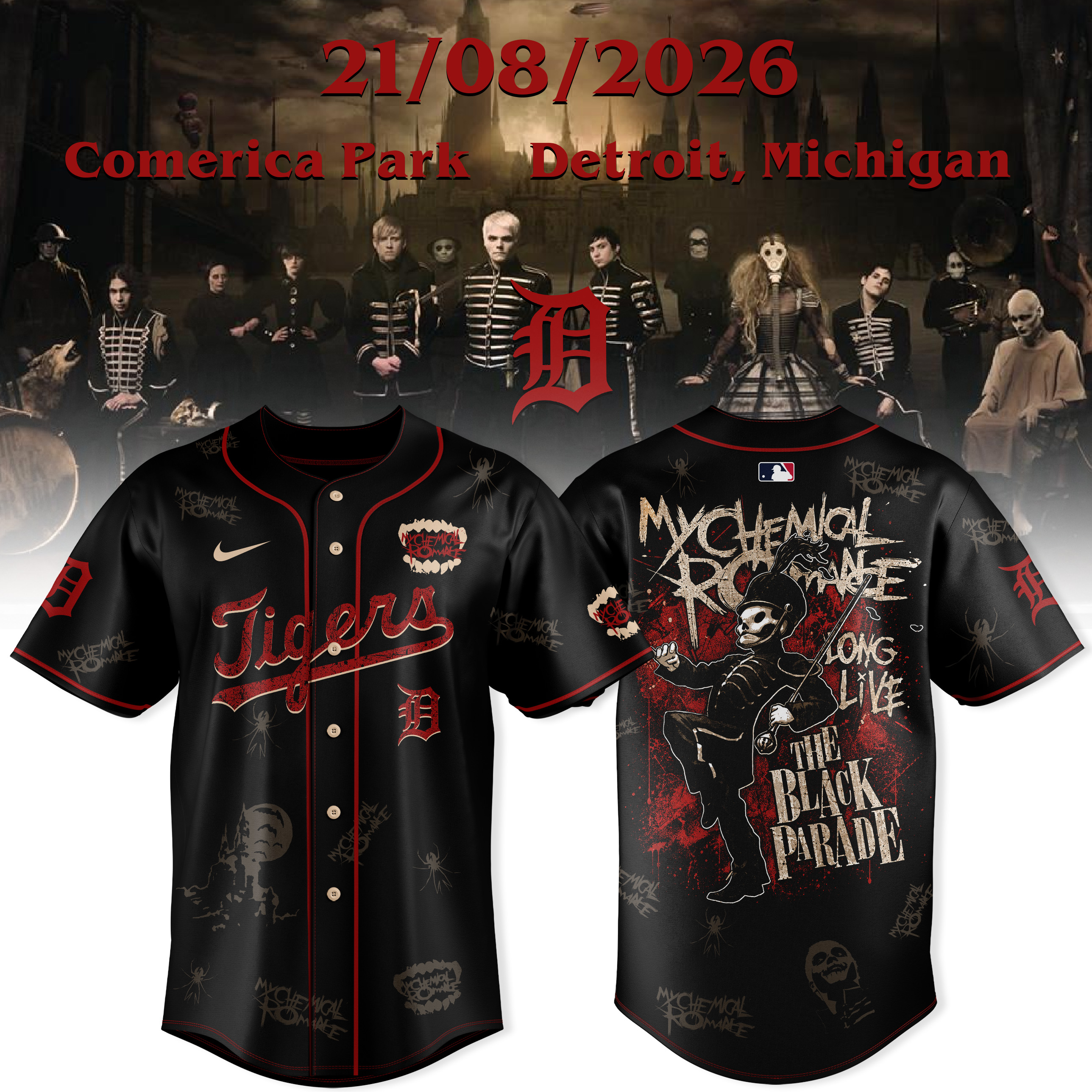 The Black Parade 2026 x MLB Exclusive Sports Jersey