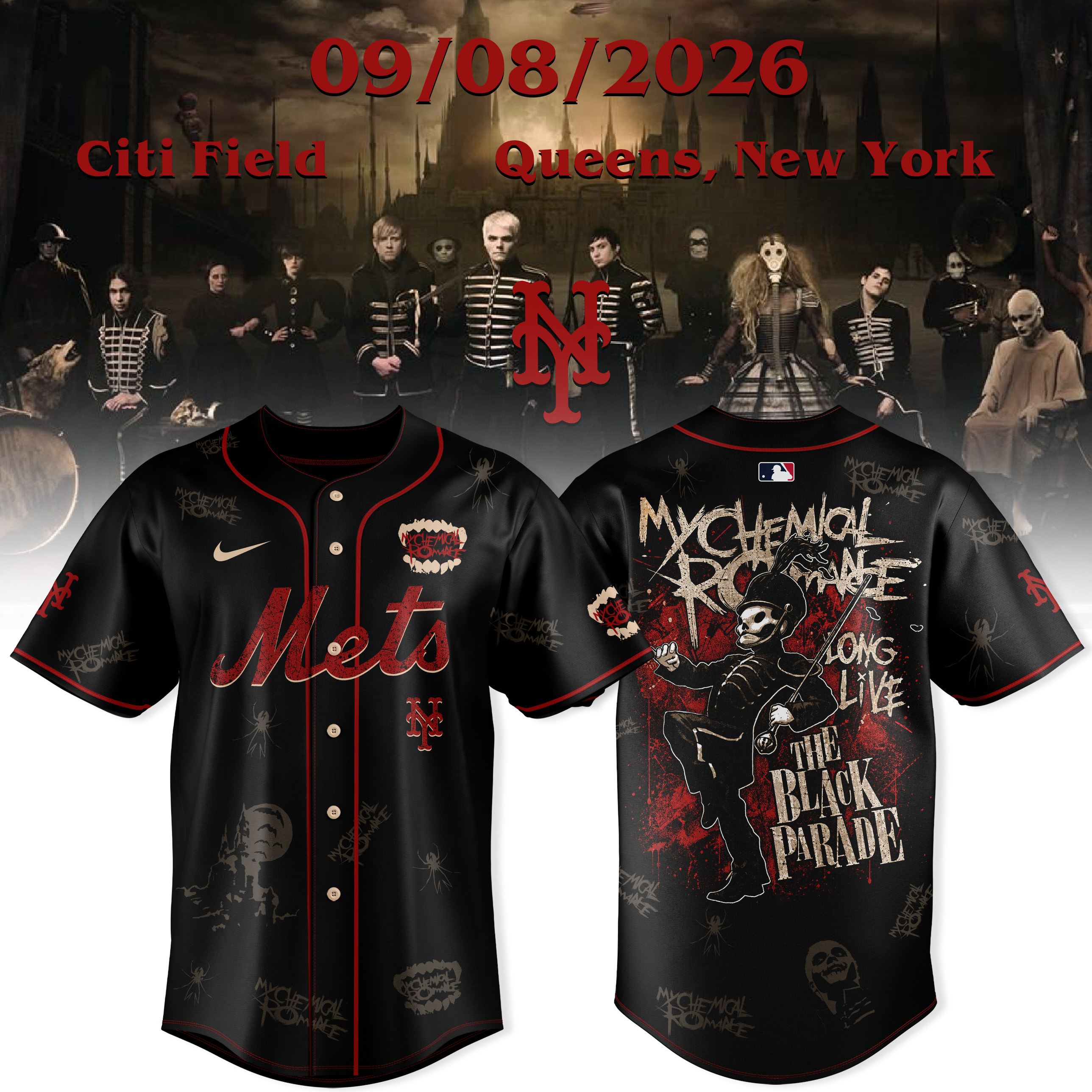 The Black Parade 2026 x MLB Premium Graphic Jersey Collection
