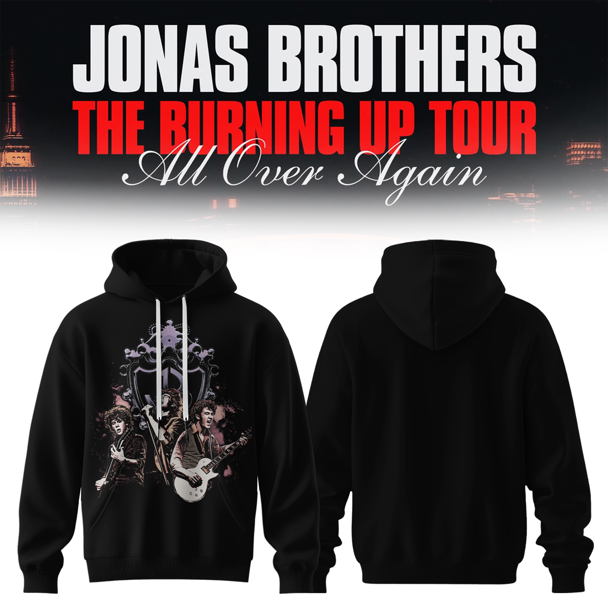 The Burning Up Tour All Over Again Limited Edition Hoodie Gifts For Fans