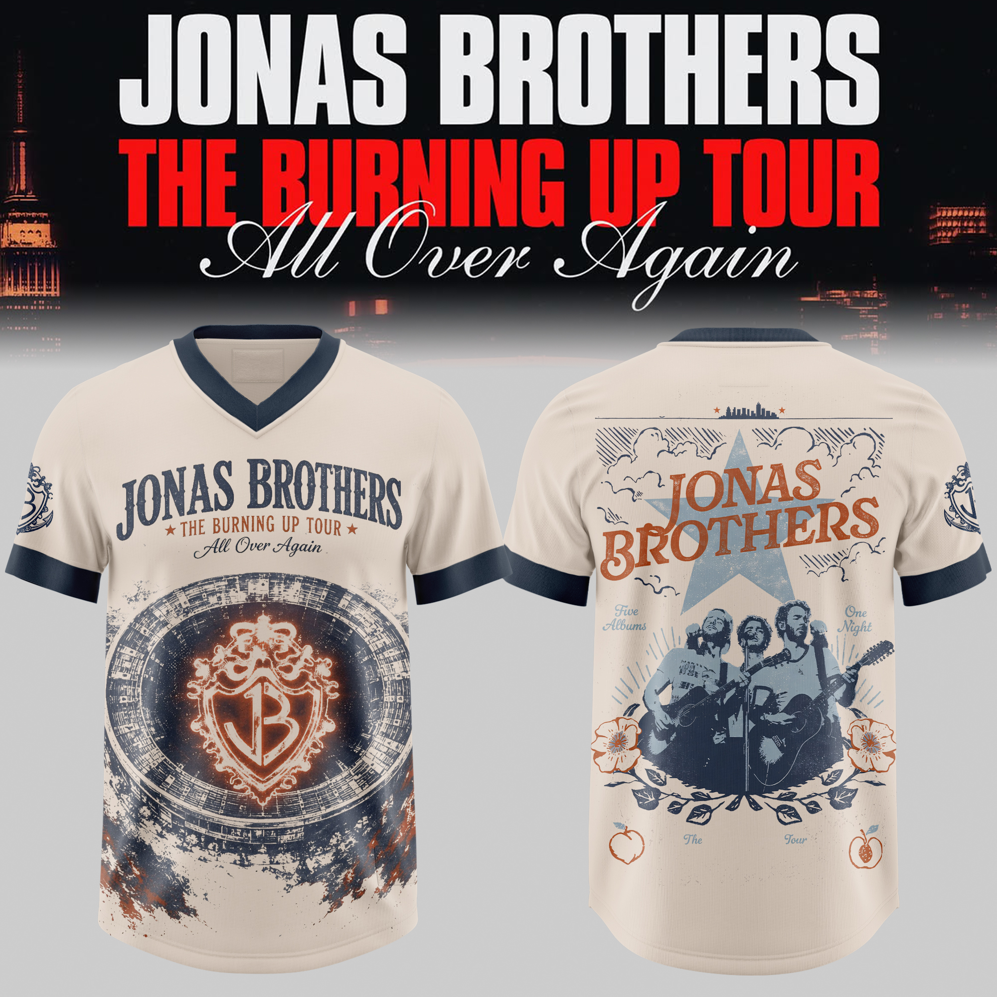 The Burning Up Tour All Over Again Official Tour Merchandise Gifts For Fans