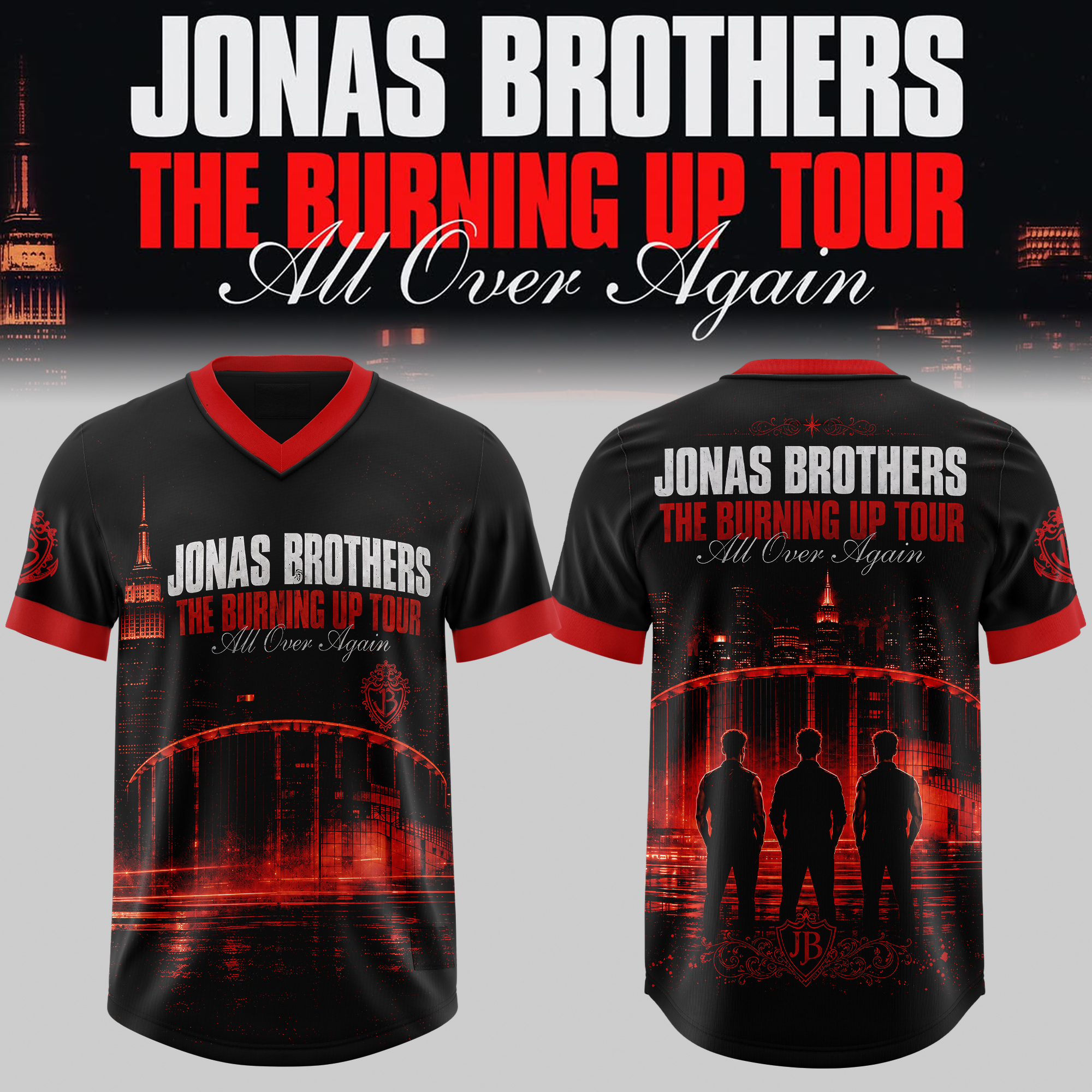 The Burning Up Tour All Over Again Premium Concert Merchandise Gifts For Fans