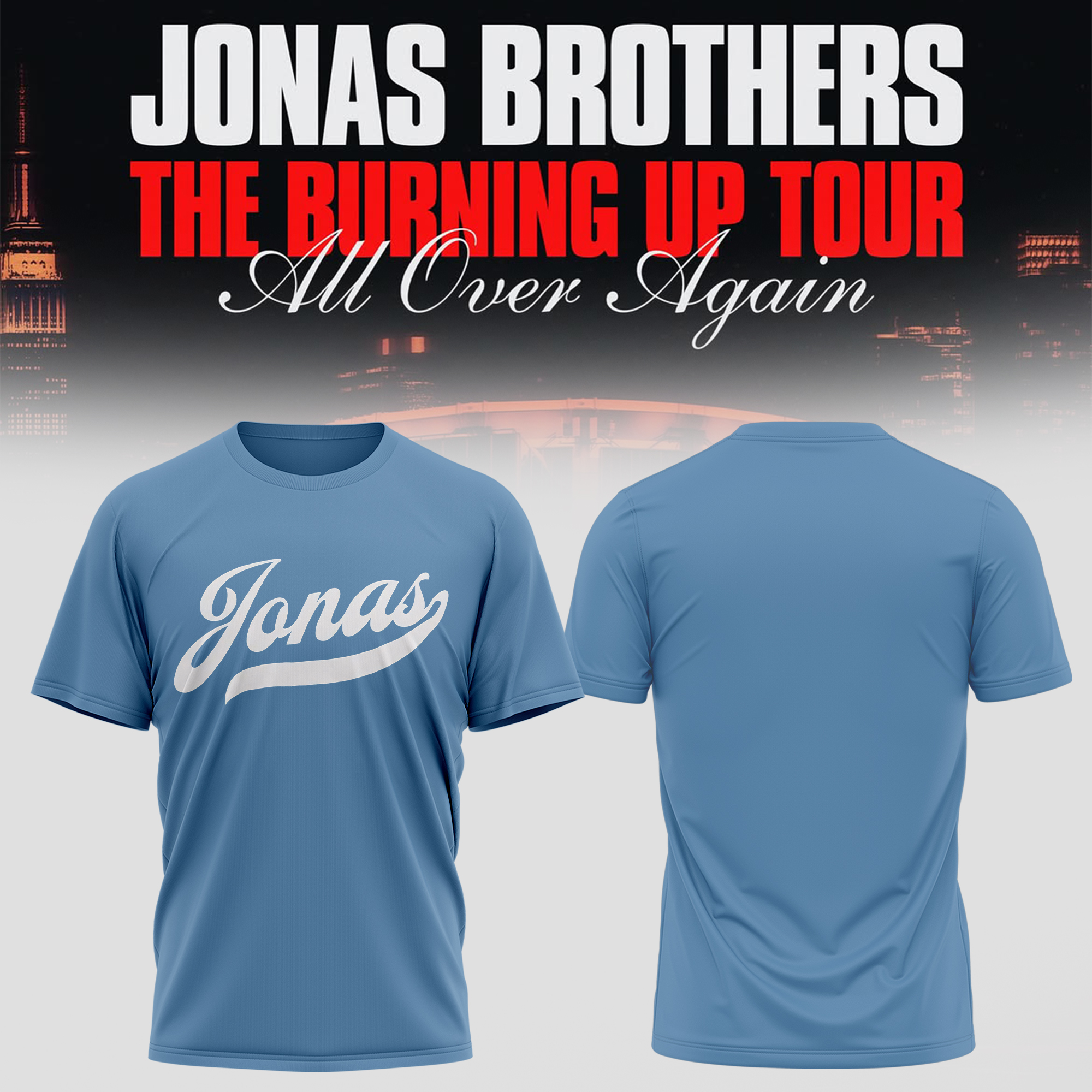 The Burning Up Tour All Over Again Premium Fan Graphic Tee Gifts For Fans