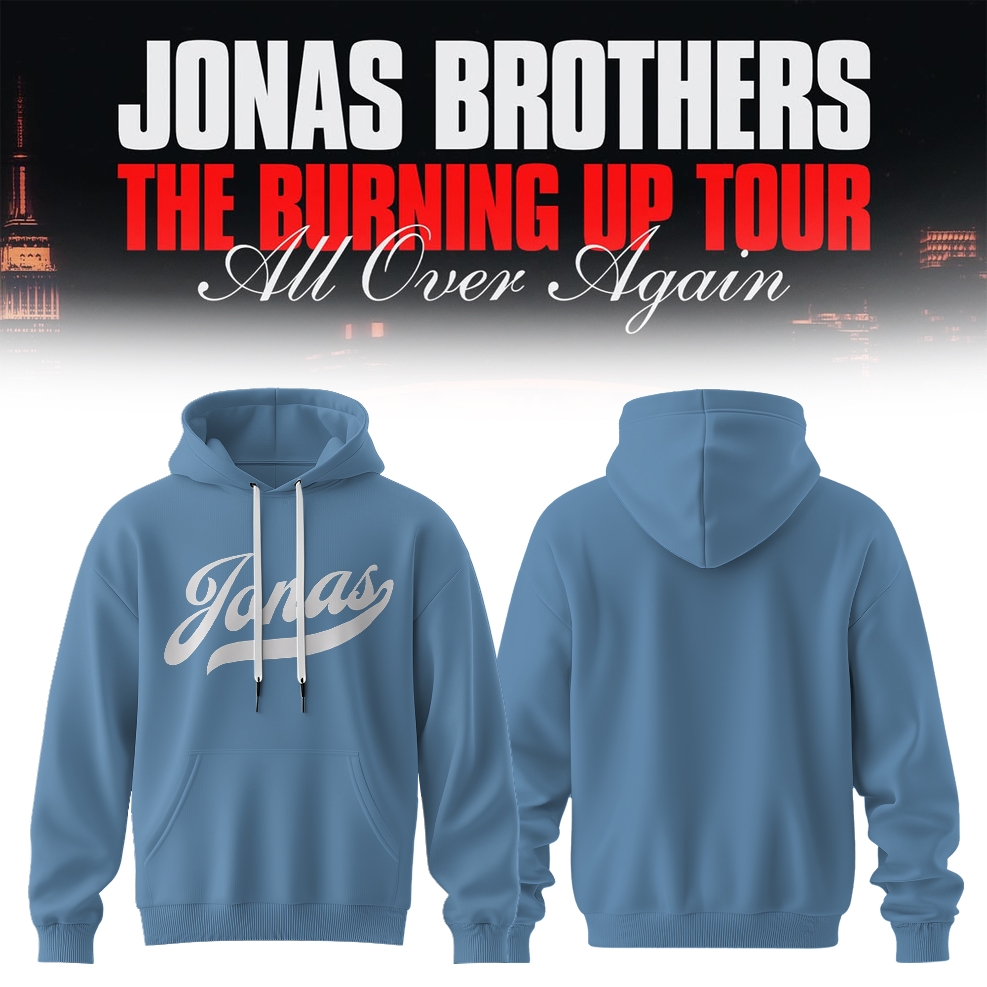 The Burning Up Tour All Over Again Premium Fan Hoodie Merchandise Gifts For Fans