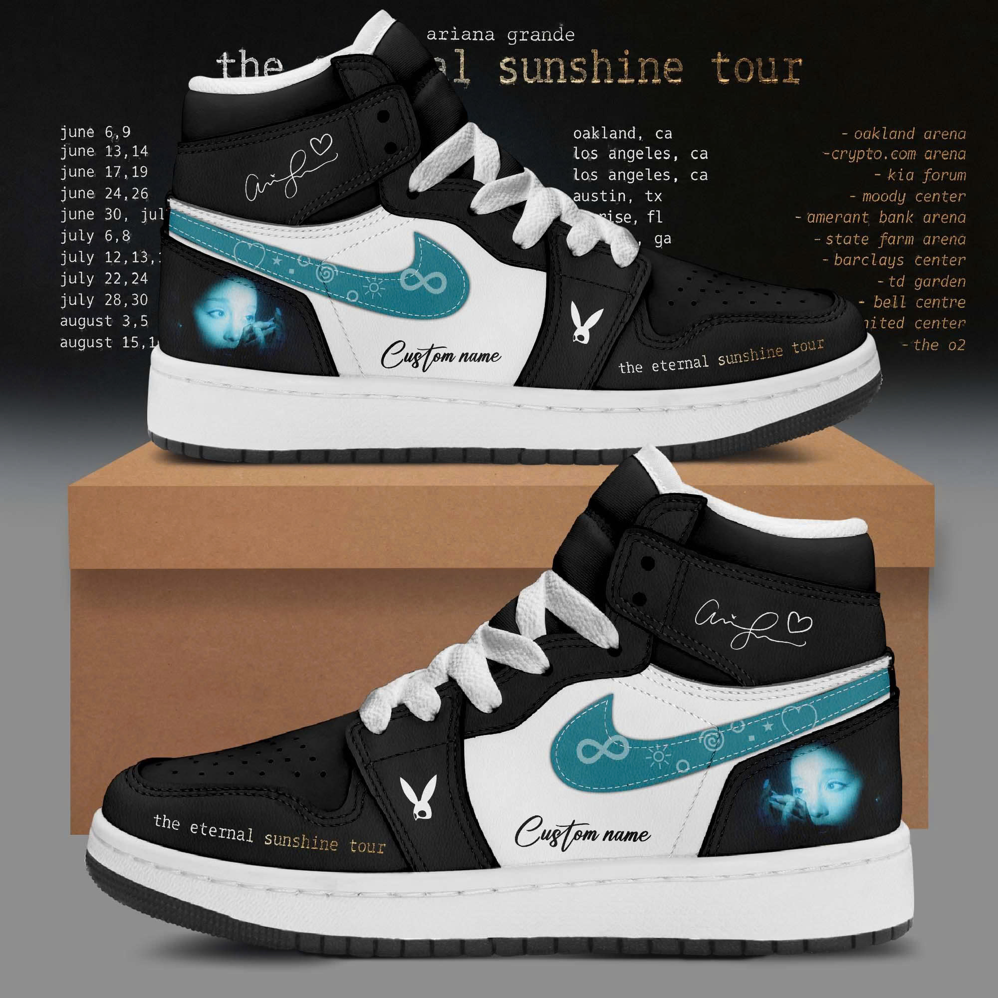 The Eternal Sunshine Tour Custom Leather Sneakers