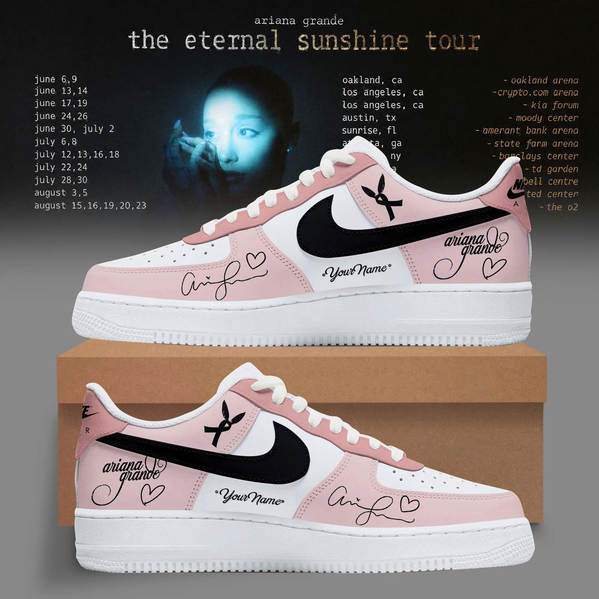 The Eternal Sunshine Tour Fan Custom Leather Shoes