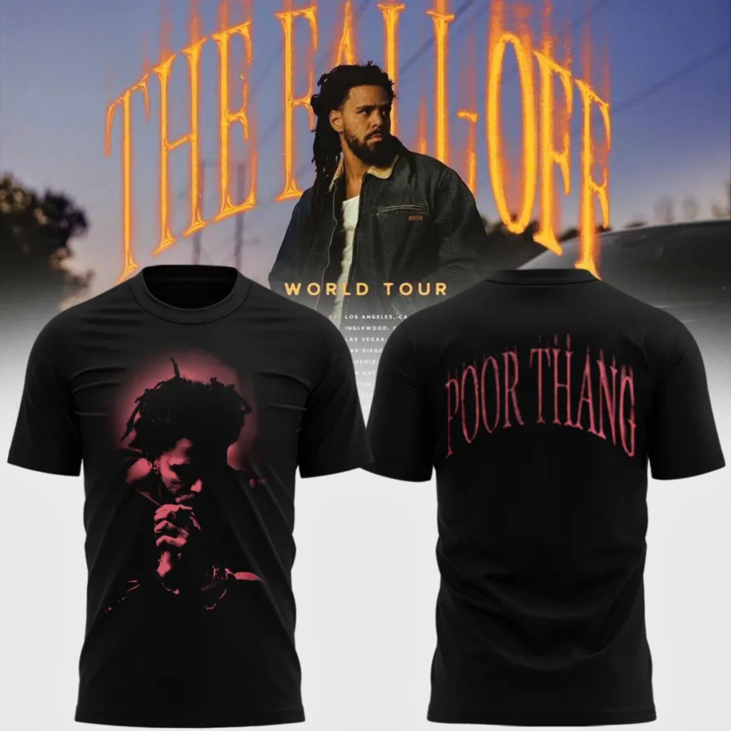 The Fall Off World Tour Limited Edition Graphic T Shirt Music Fan Gift