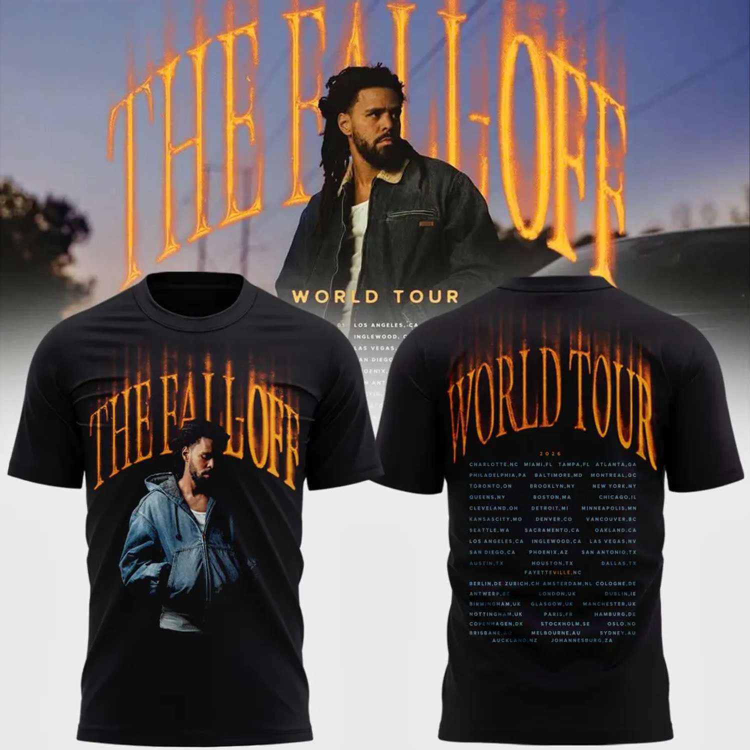 The Fall Off World Tour Premium Concert Graphic T Shirt