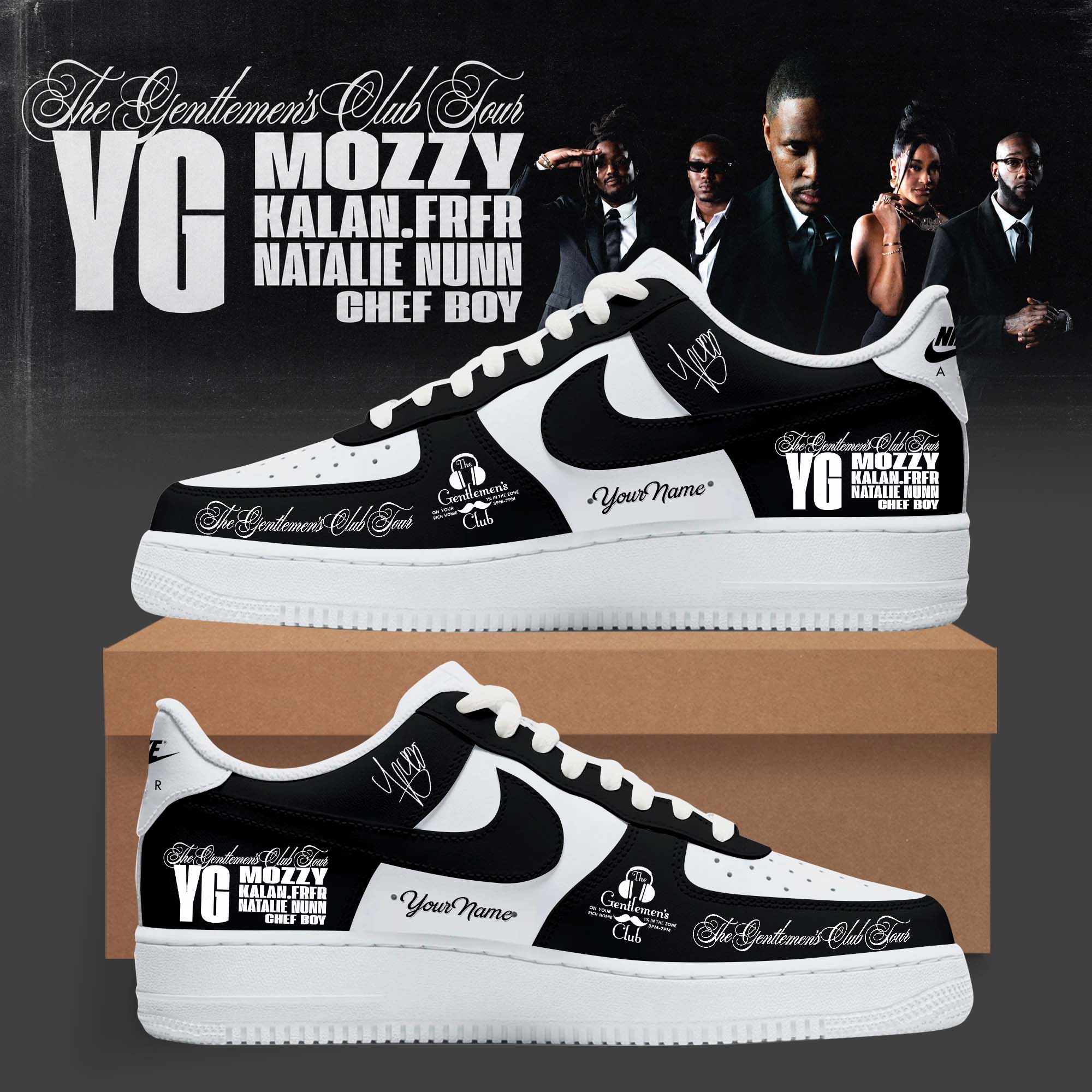 The Gentlemens Club Tour 2026 Edition Air Force One Sneakers Classic Edition